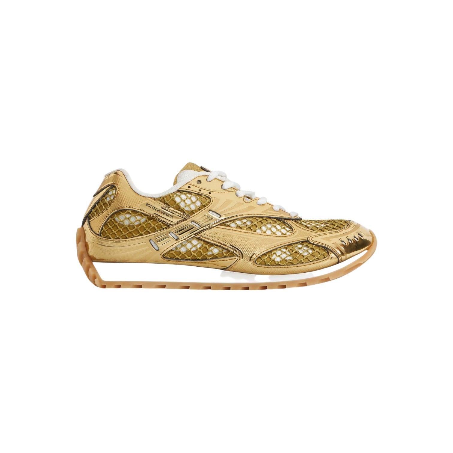 Bottega Veneta 'Orbit' Gold Sneakers