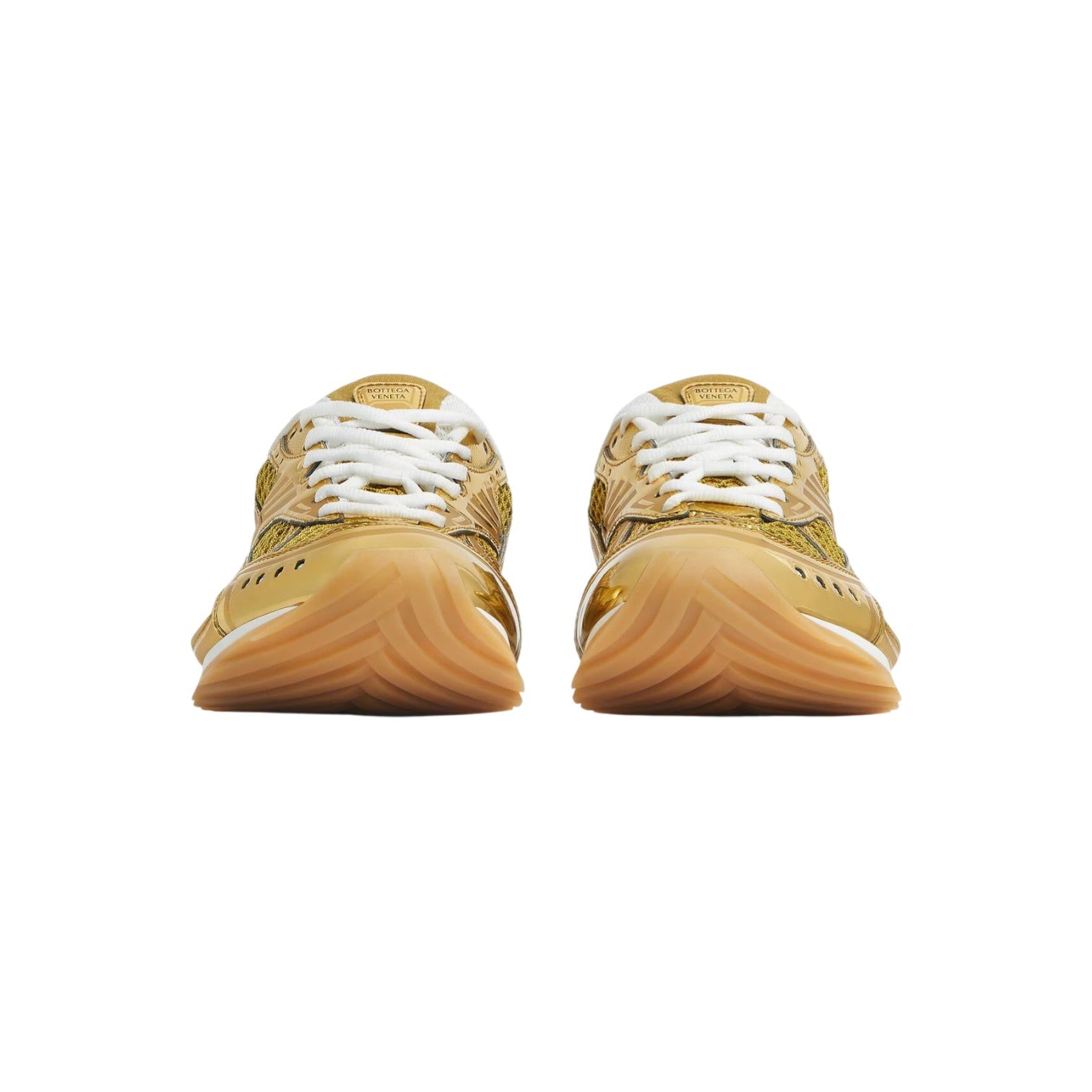 Bottega Veneta 'Orbit' Gold Sneakers