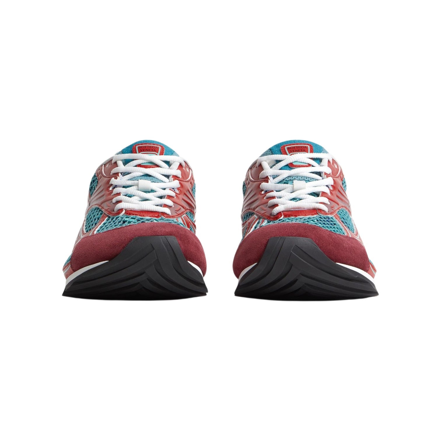 Bottega Veneta 'Orbit' Turquoise & Cherry Sneakers
