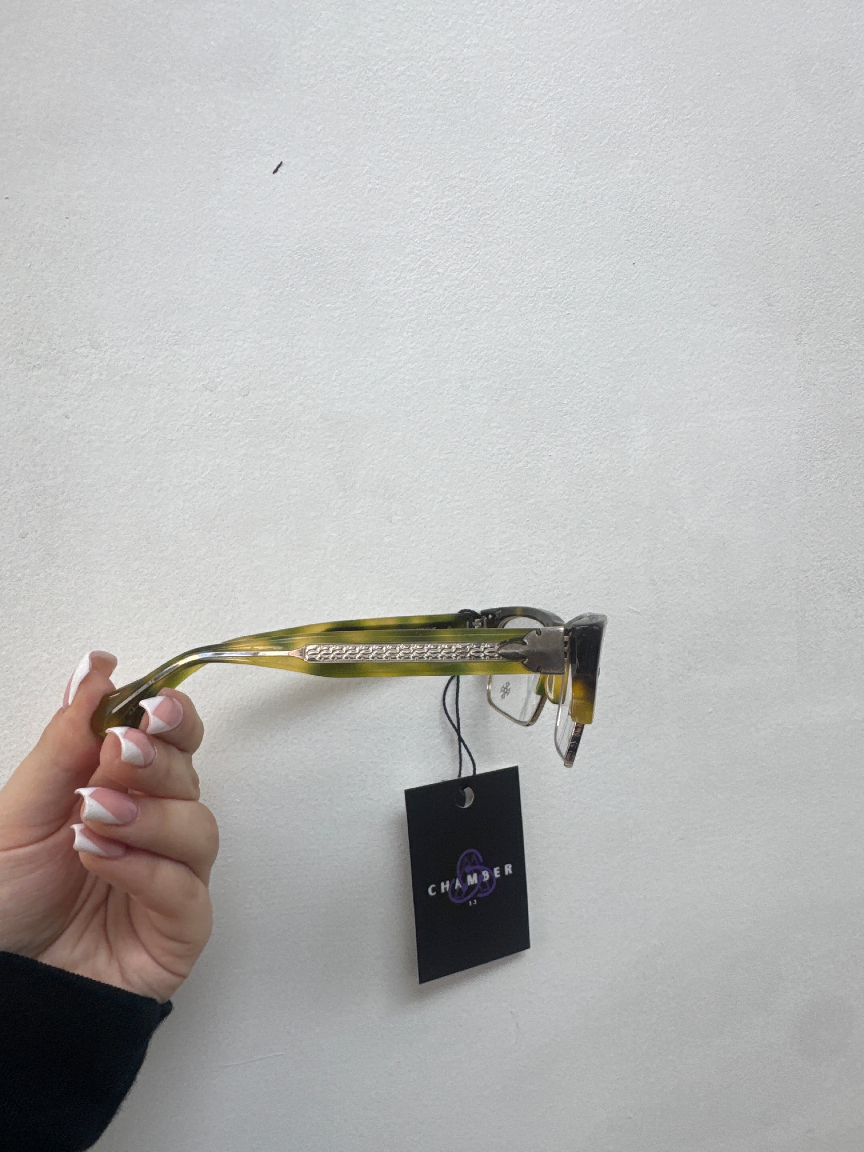 Chrome Hearts Green Mingus Clear Glasses