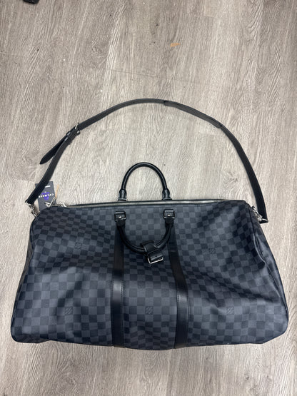 LV Black Damier Duffle Bag