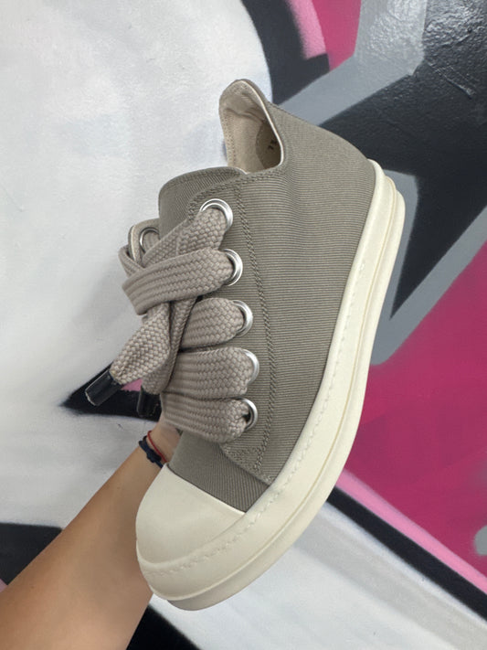 Rick Owens Jumbo Lace Ramone Low Dirty Pearl
