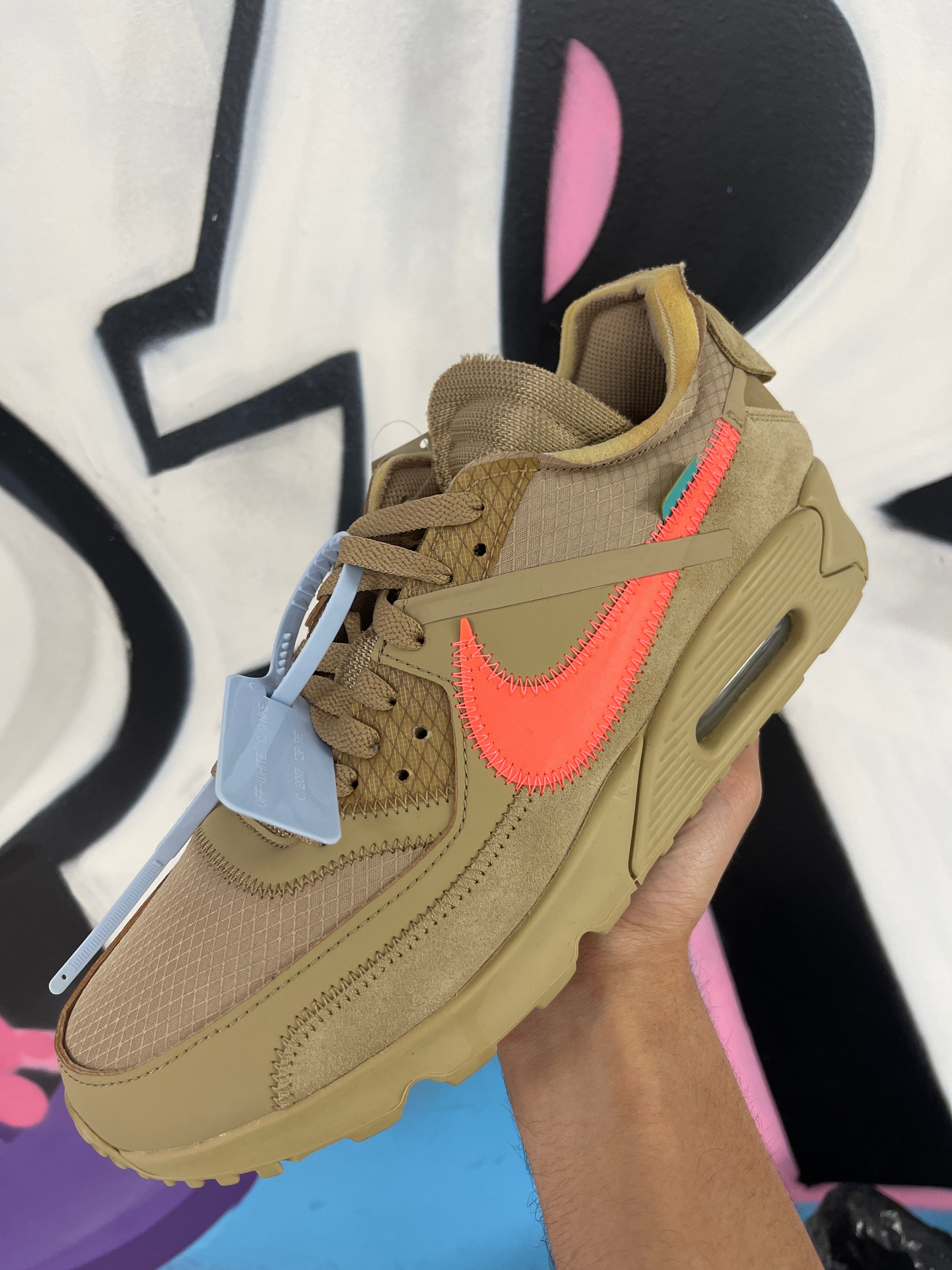 Nike Off White Air Max 90 Desert Ore New 9 With Box
