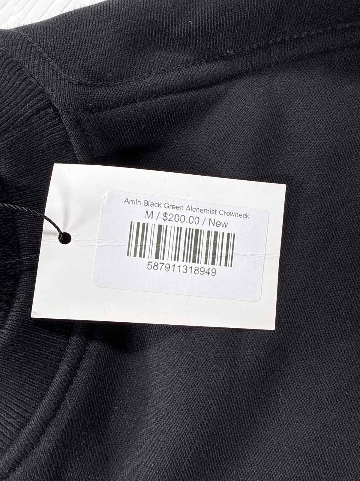 Amiri Black Green Alchemist Crewneck