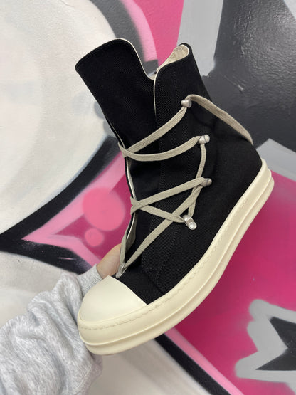 Rick Owens Hexa High Black Milk Sneakers