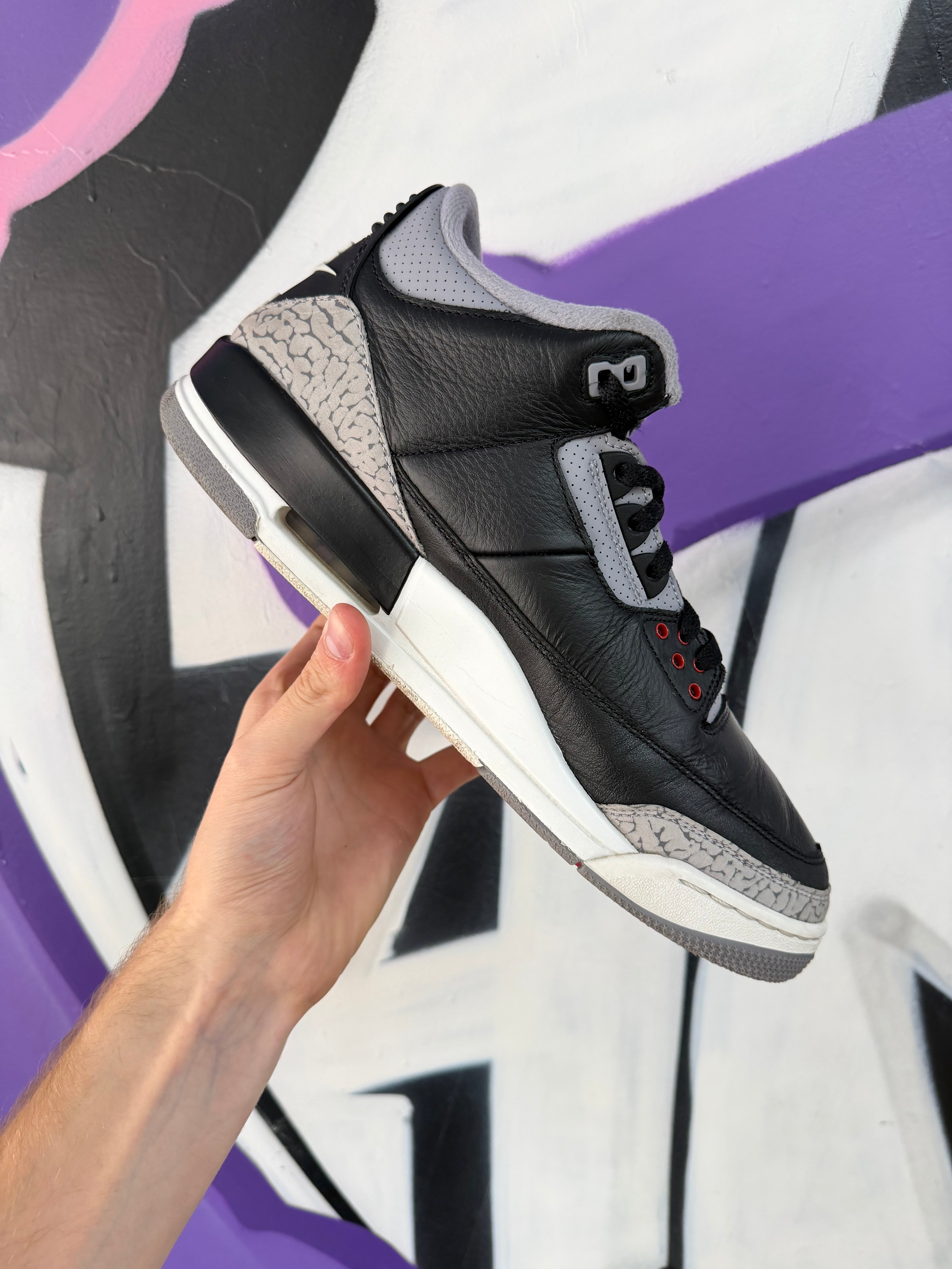 Jordan 3 Black Cement Sneakers