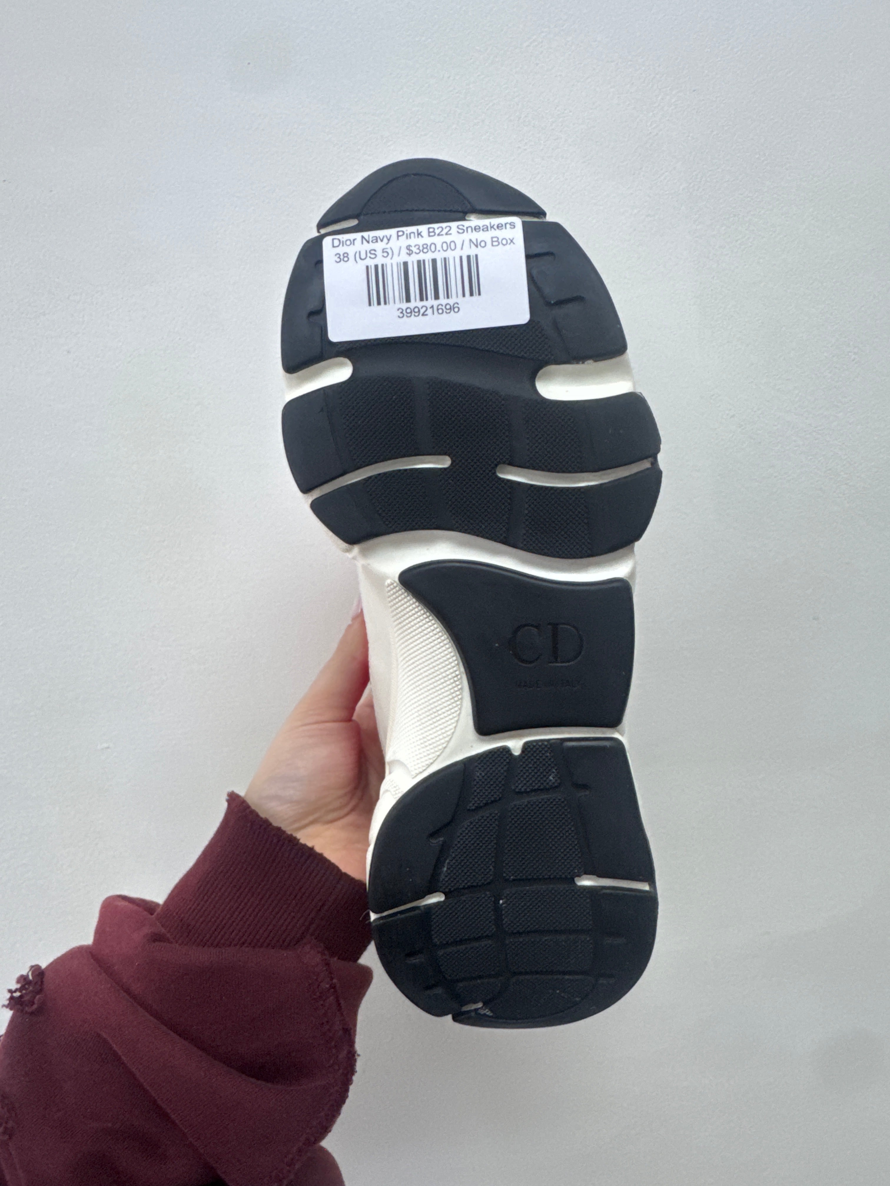 Dior Navy Pink B22 Sneakers