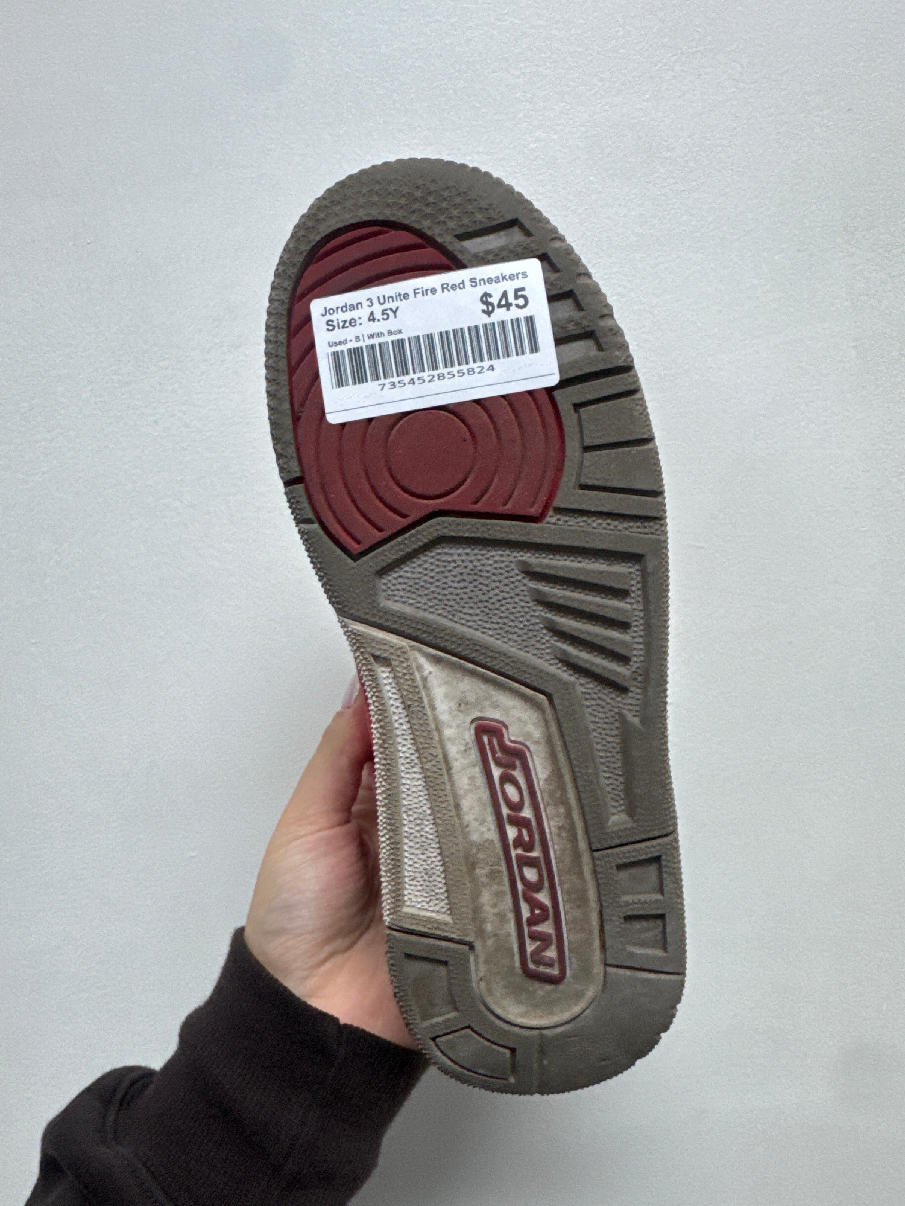 Jordan 3 Unite Fire Red Sneakers