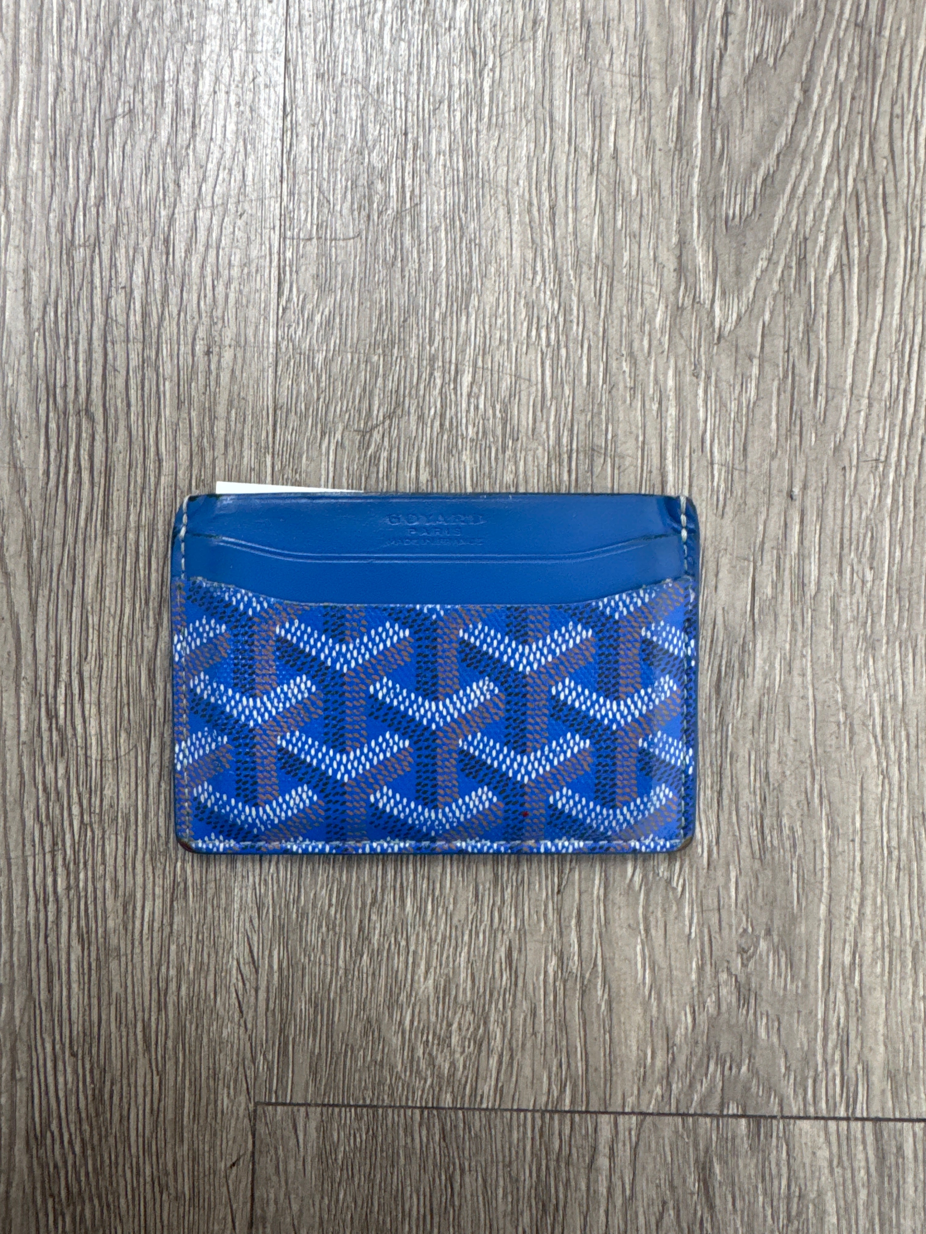 Goyard Blue Card Holder Wallet