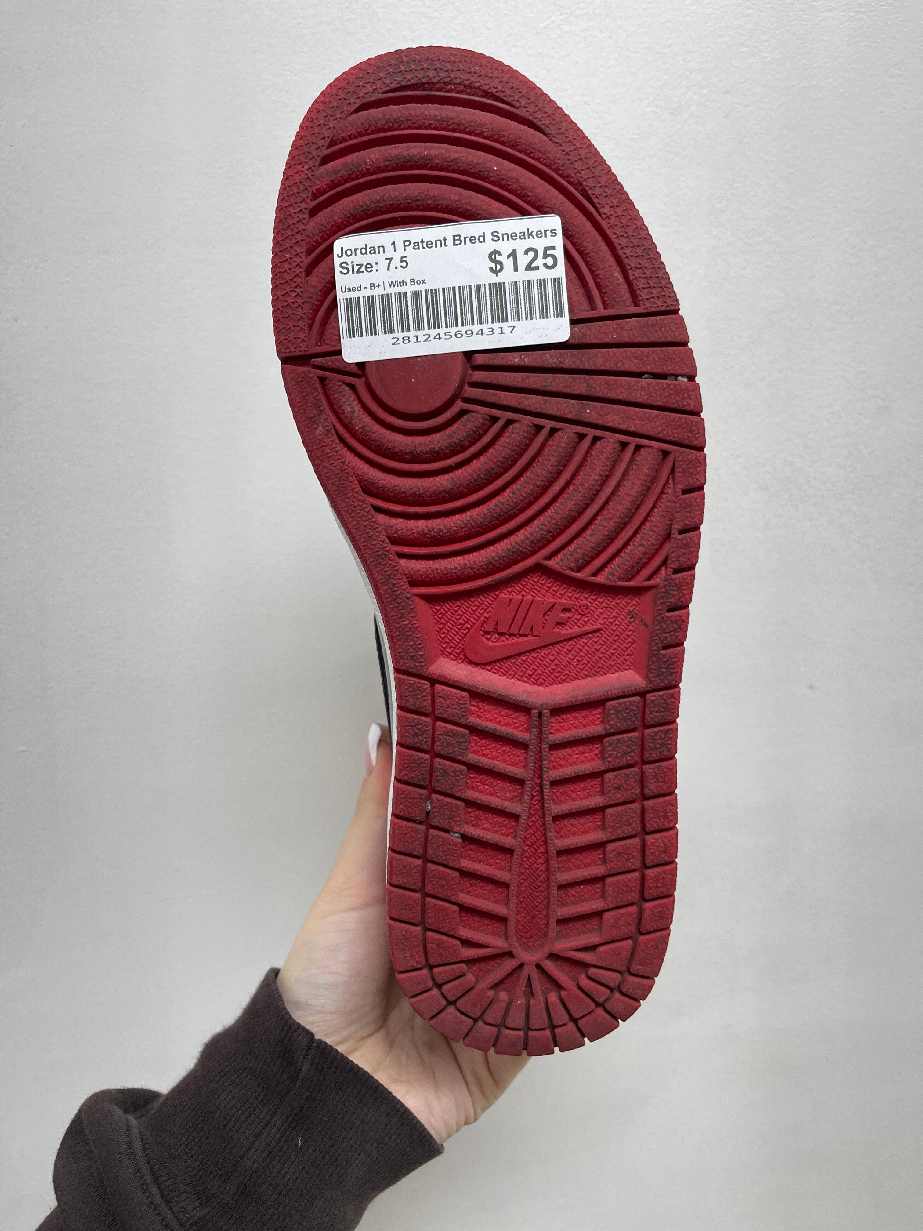 Jordan 1 Patent Bred Sneakers