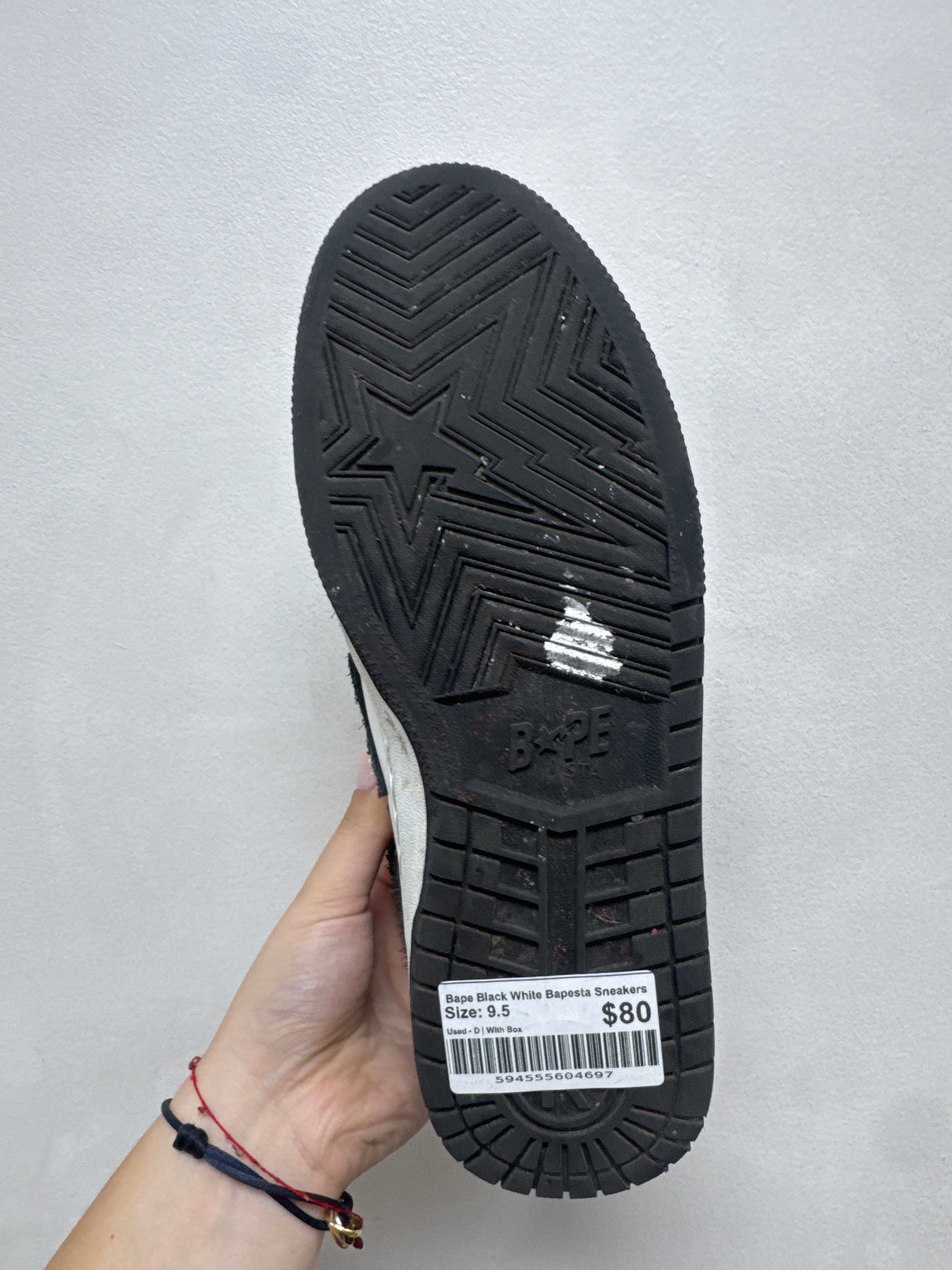 Bape Black White Bapesta Sneakers
