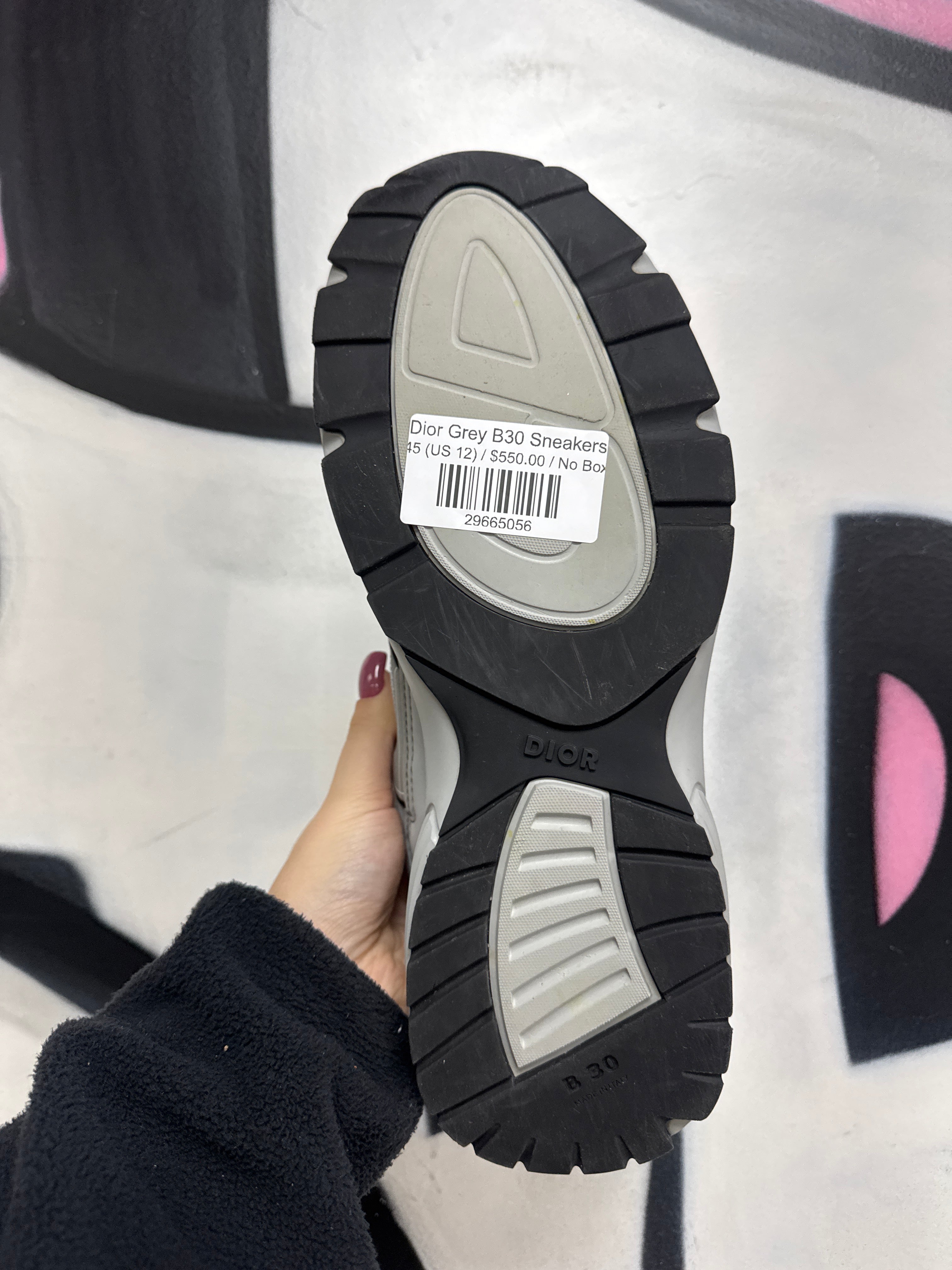 Dior Grey B30 Sneakers