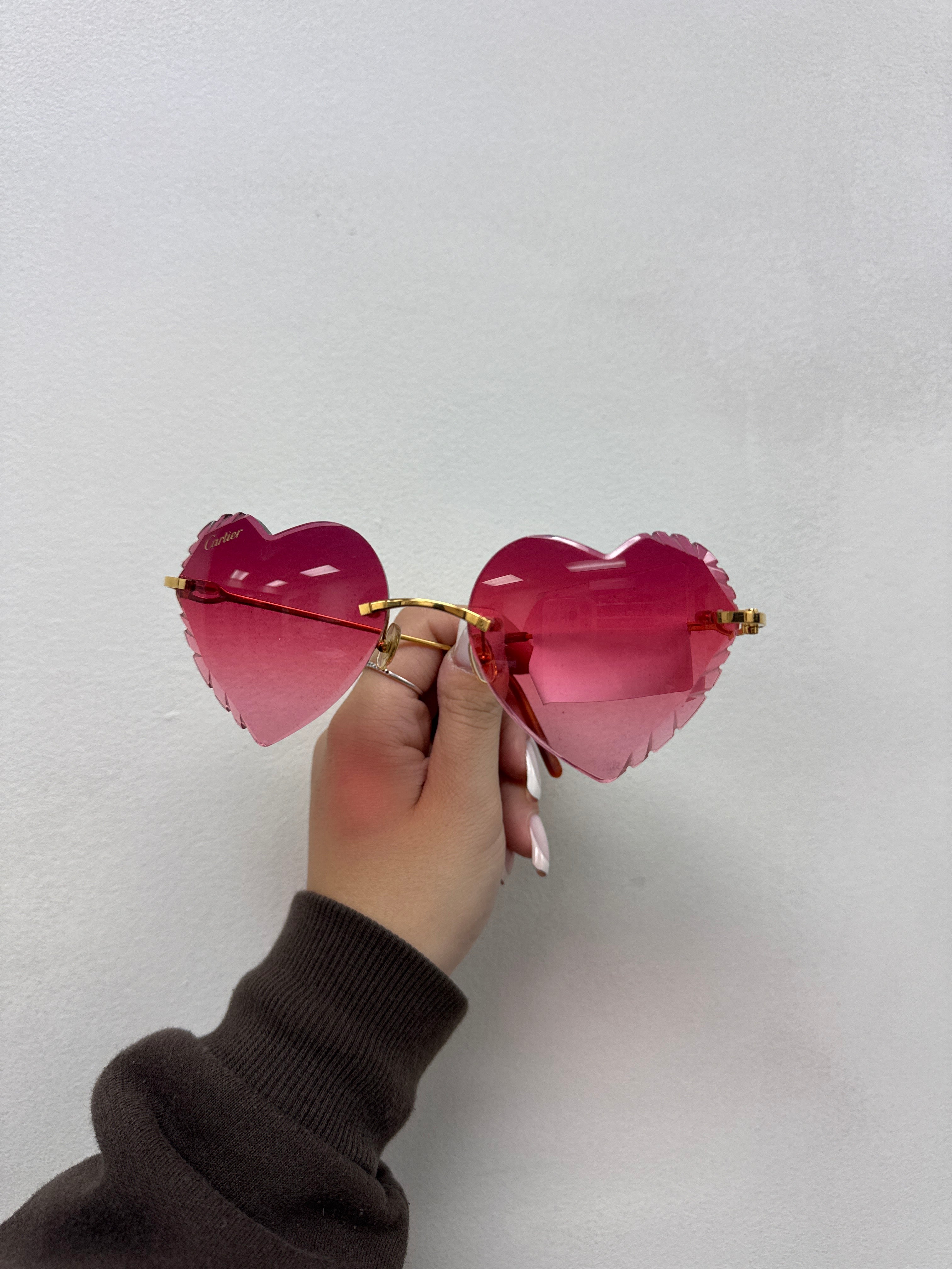 Cartier Rimless Piccadilly Heart Glasses