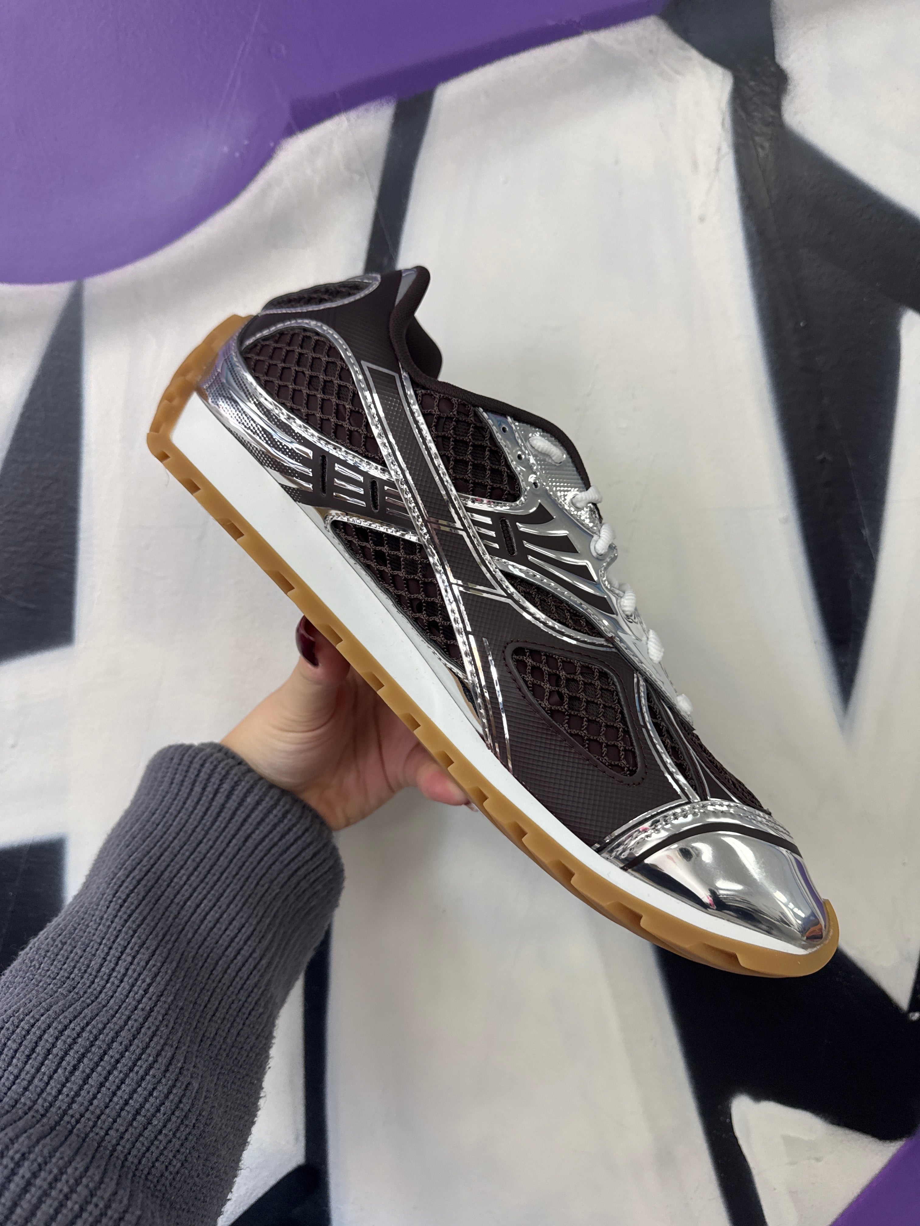 Bottega Veneta Brown Suede Orit Sneakers