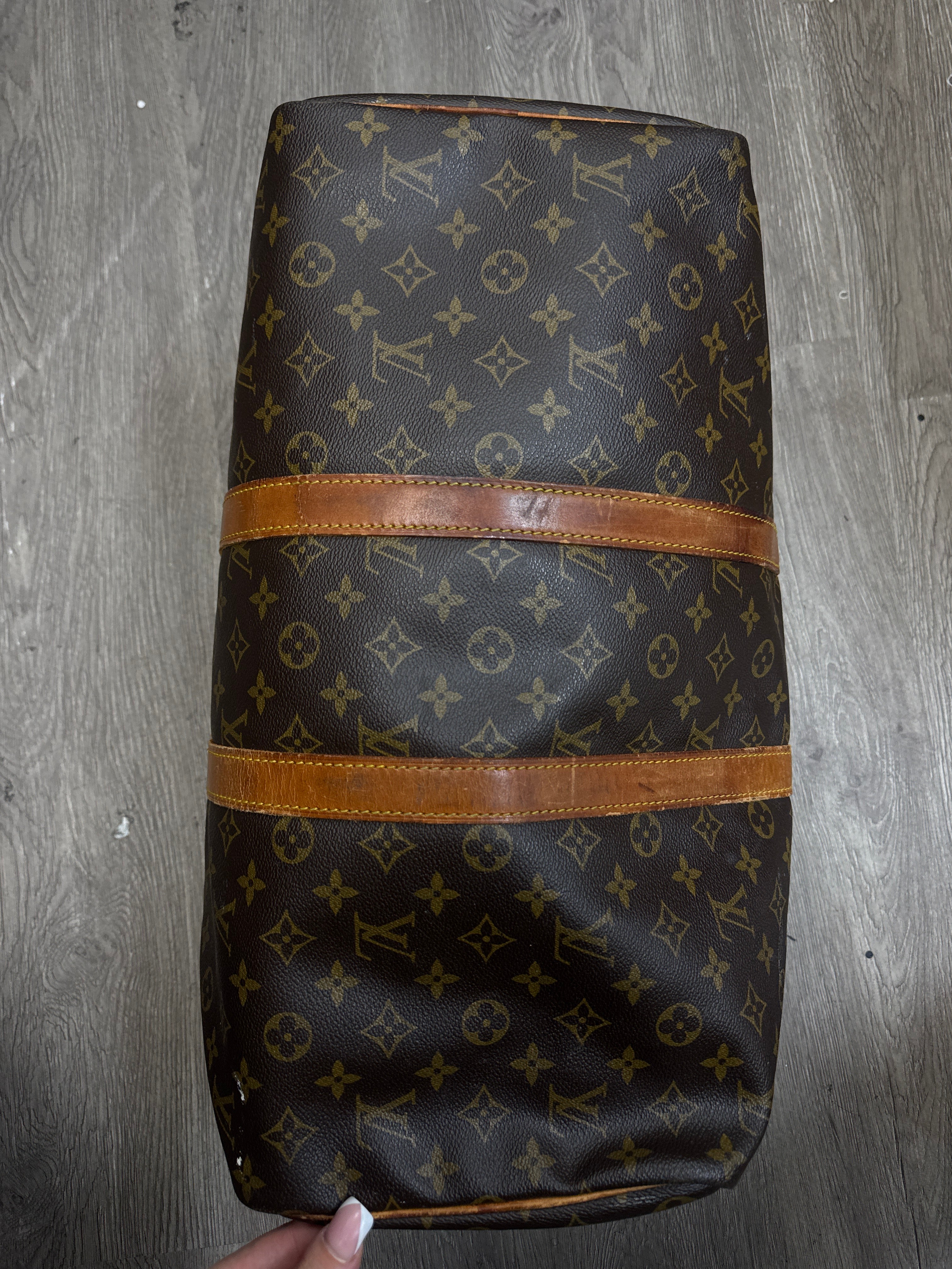 Louis Vuitton Brown Monogram Vintage Duffle Bag