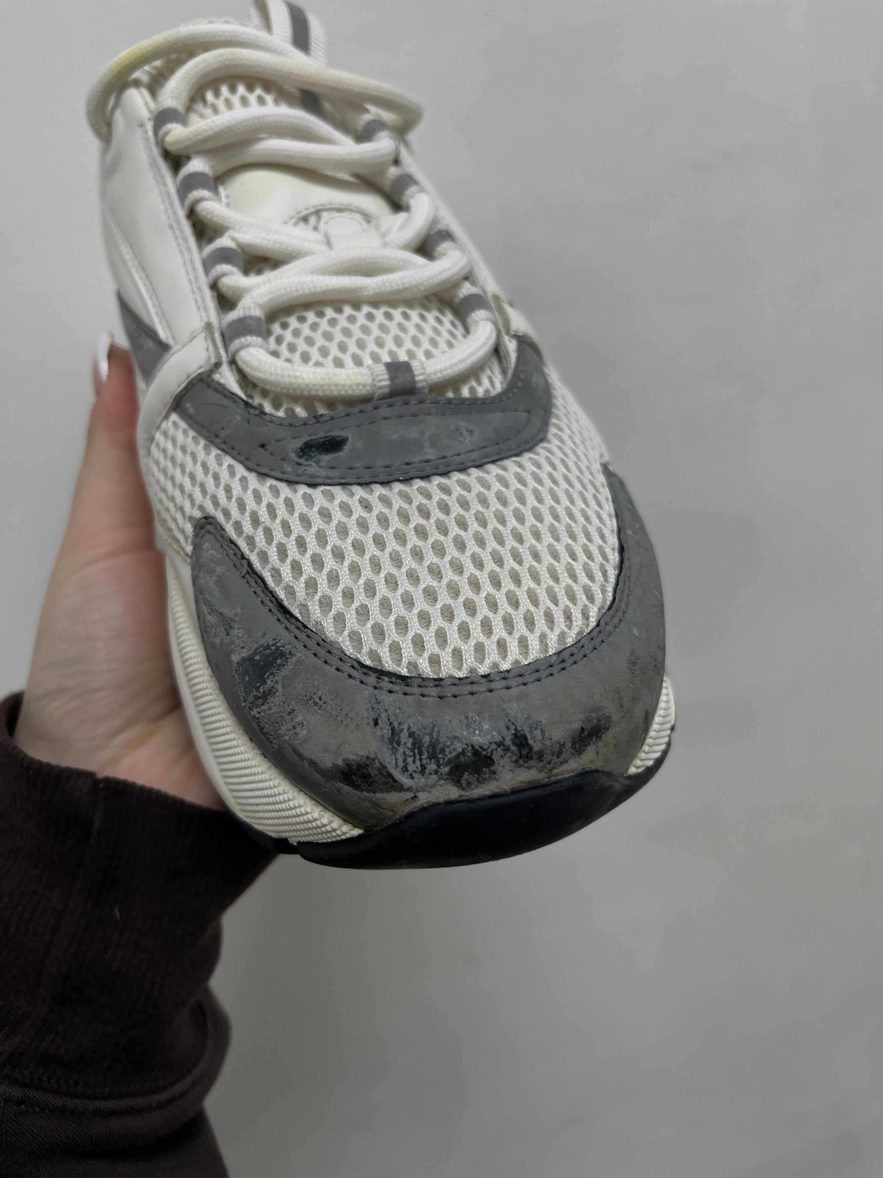 Dior White Silver B22 Sneakers