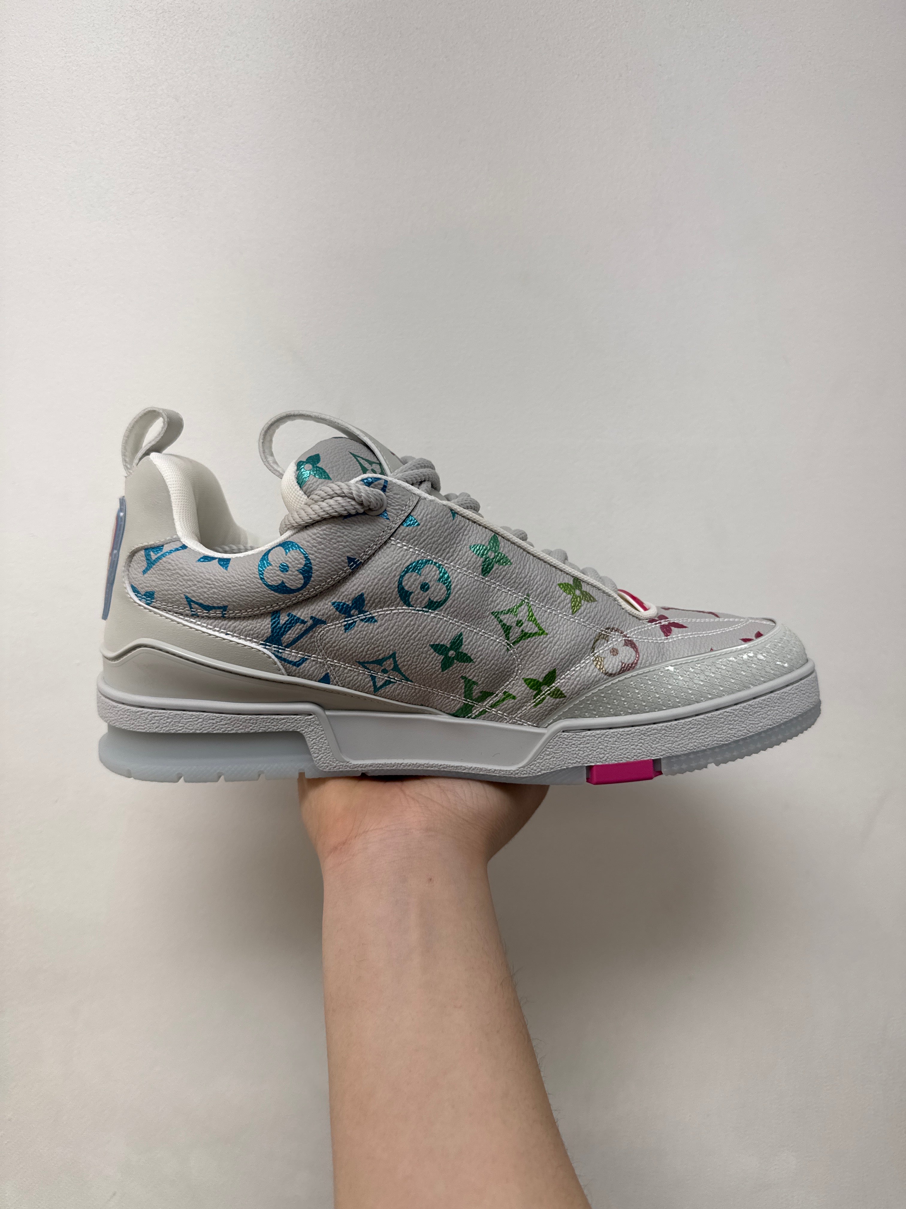 Louis Vuitton Grey Gradient Monogram Skate Sneakers