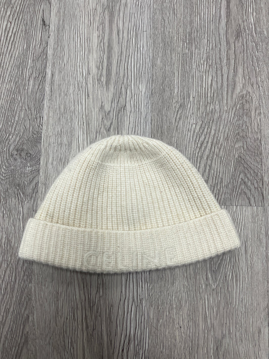 Celine Black White Beanie  Used os