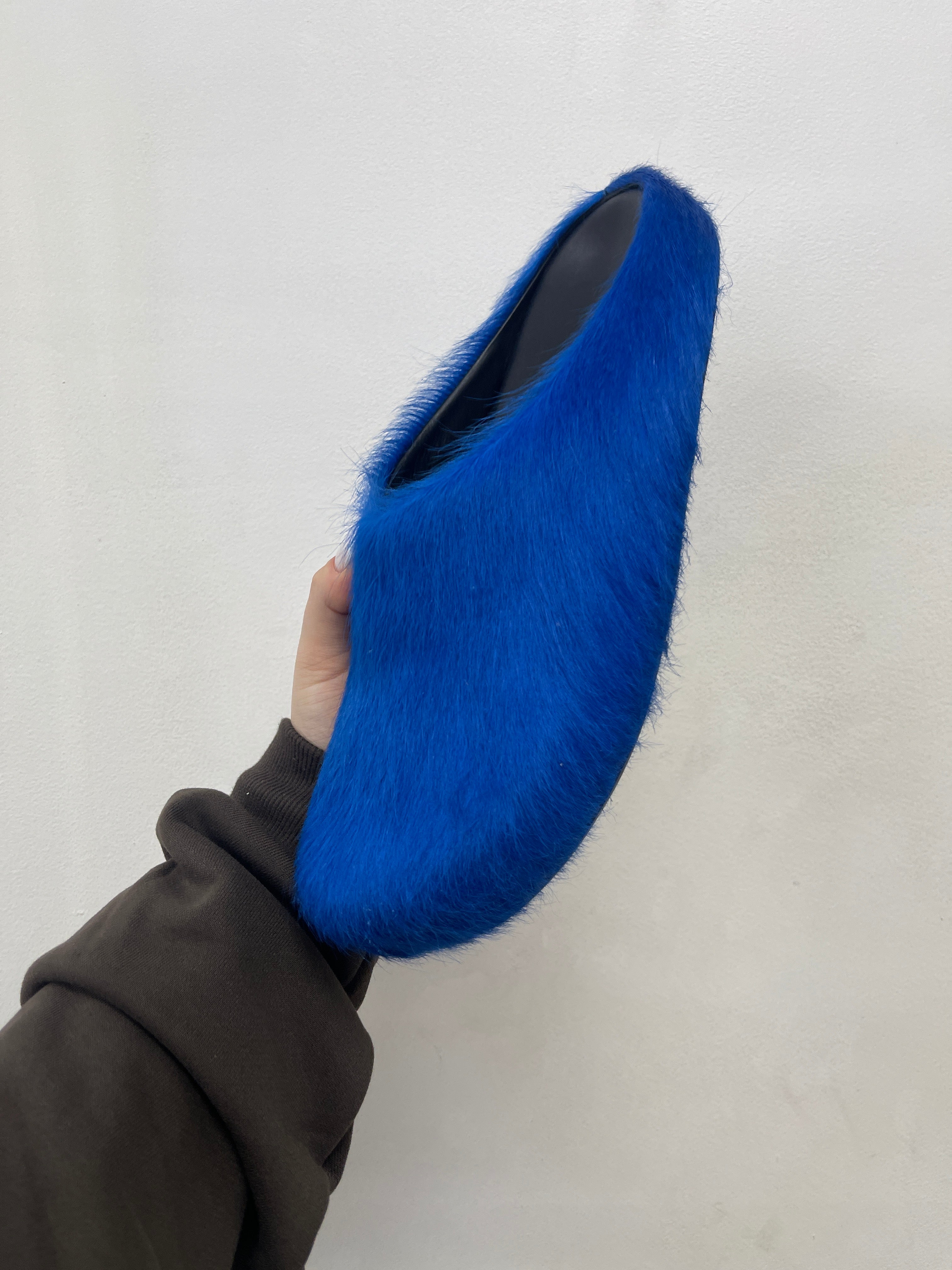 Marni "Fussbet Sabot" Blue Slides