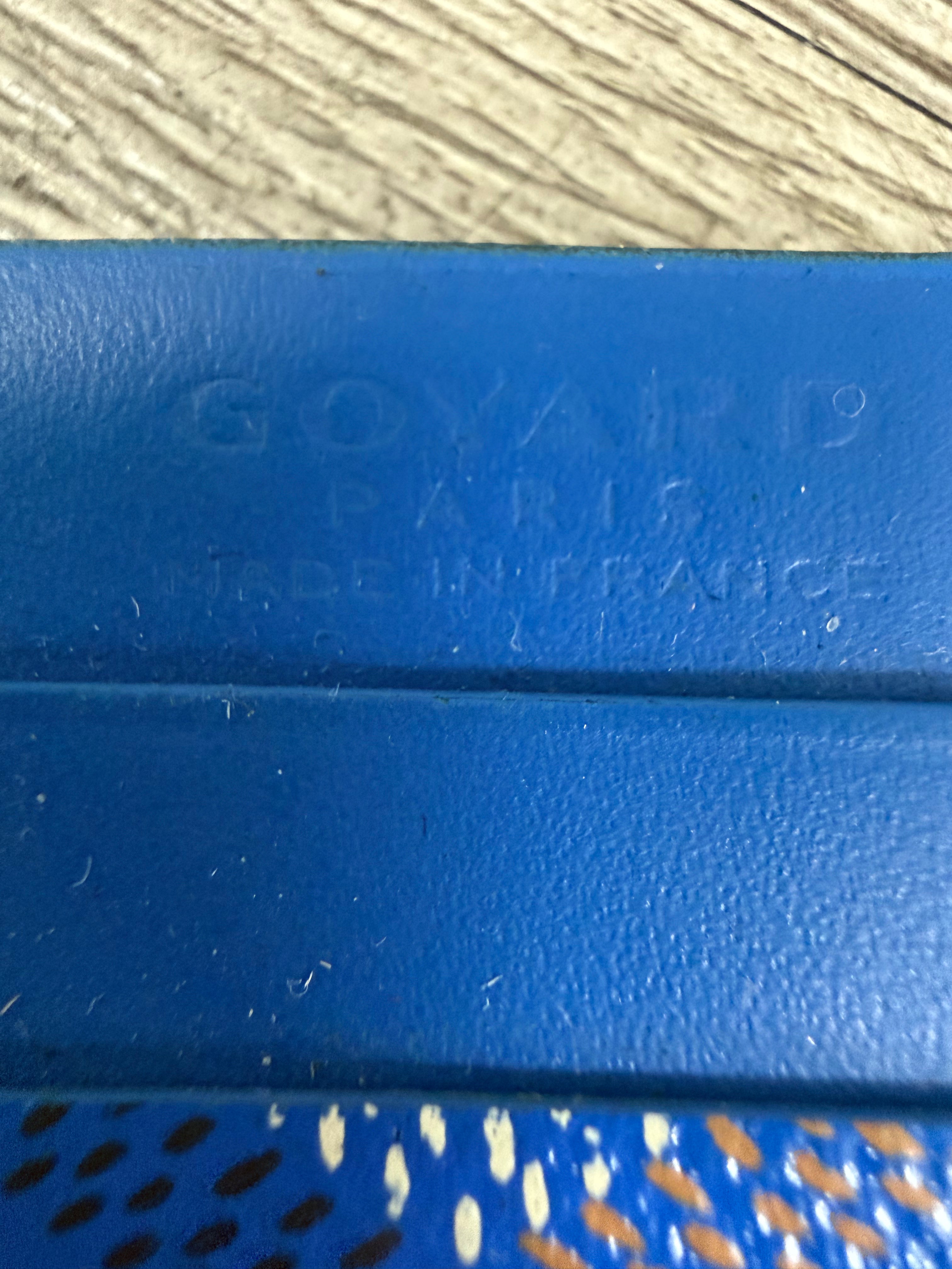 Goyard Blue Card Holder Wallet