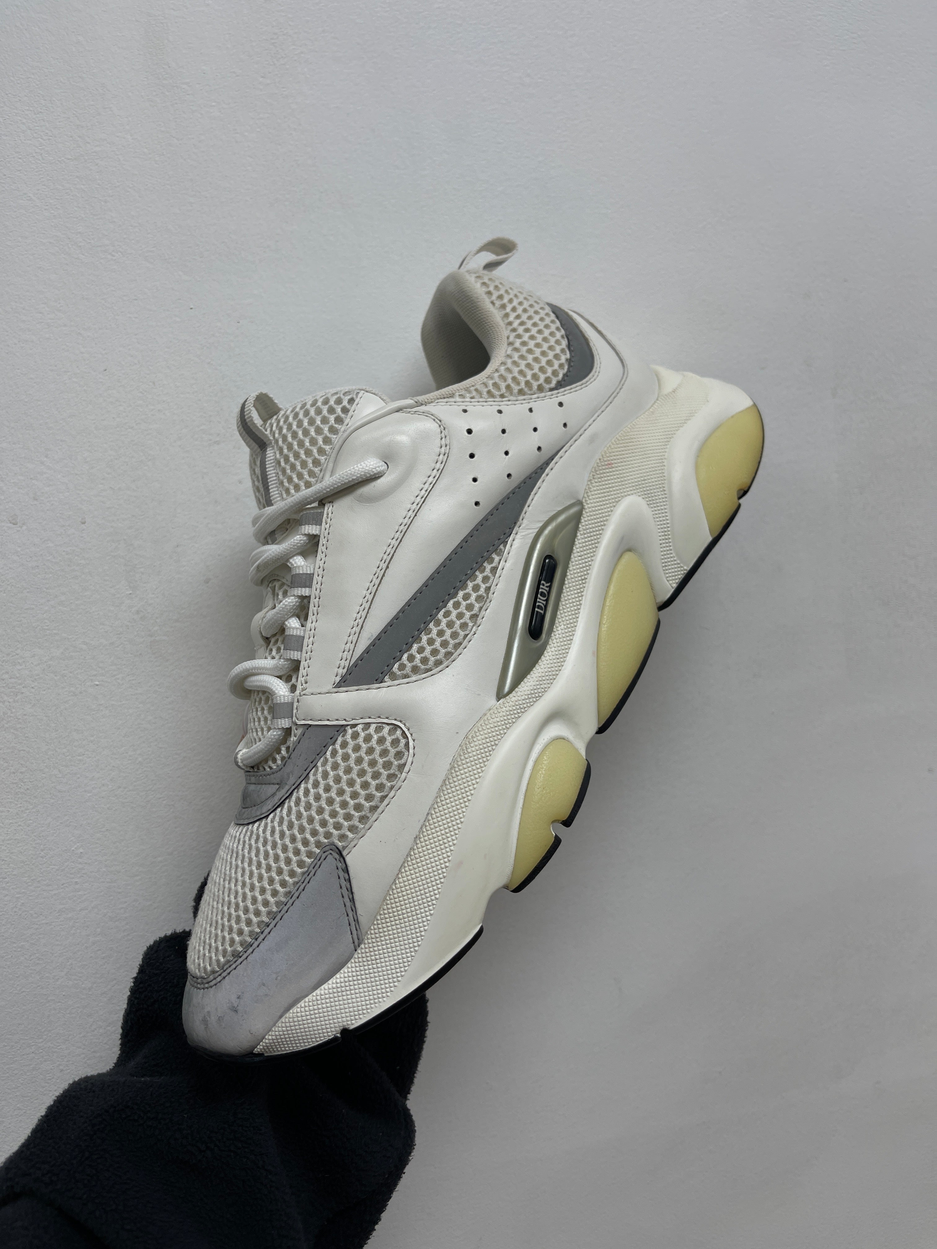 Dior White Silver B22 Sneakers