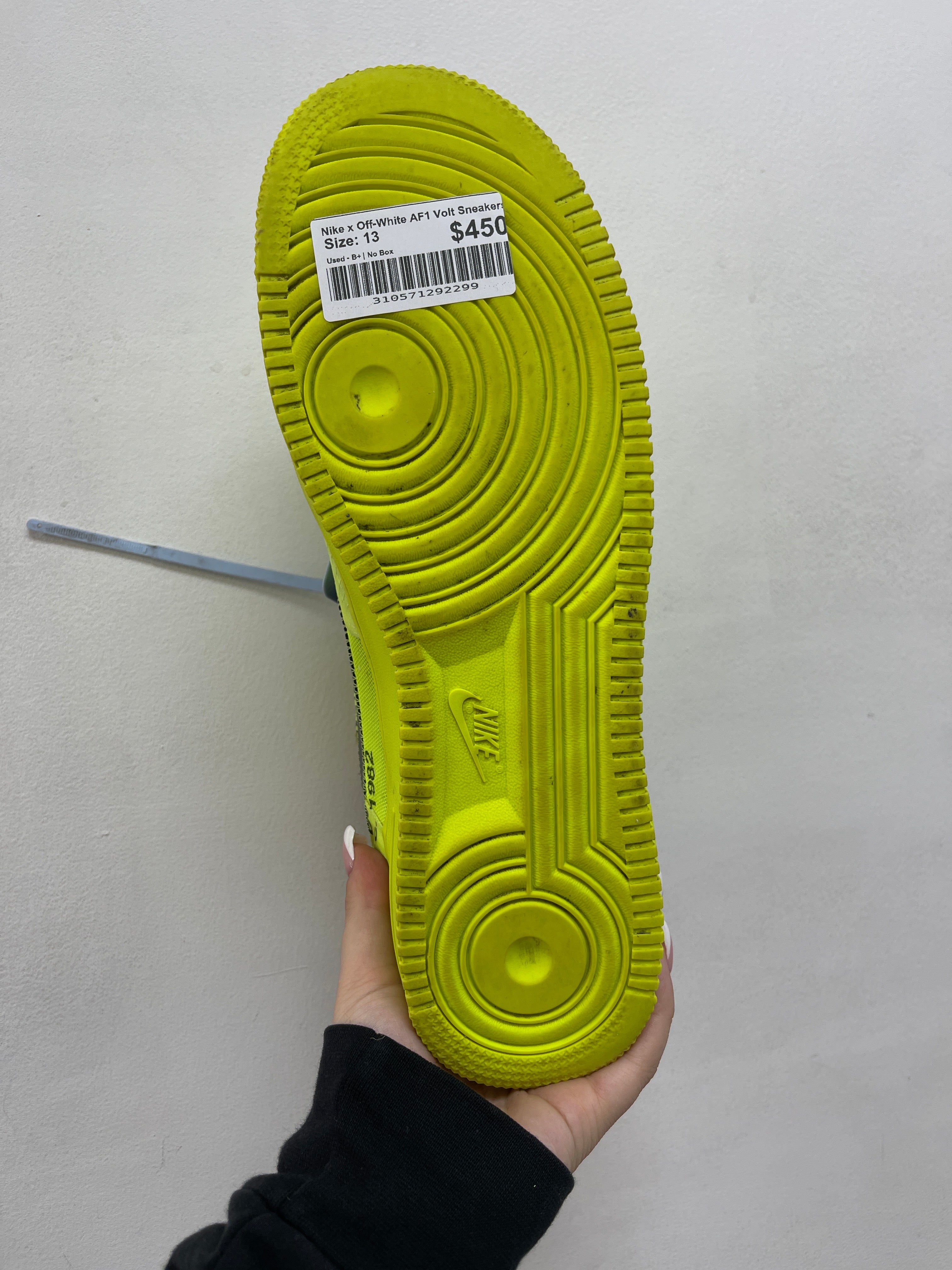 Nike x Off-White AF1 Volt Sneakers