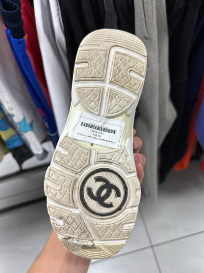 Chanel Sneakers White Clear  Used 37.5 (5.5) No Box