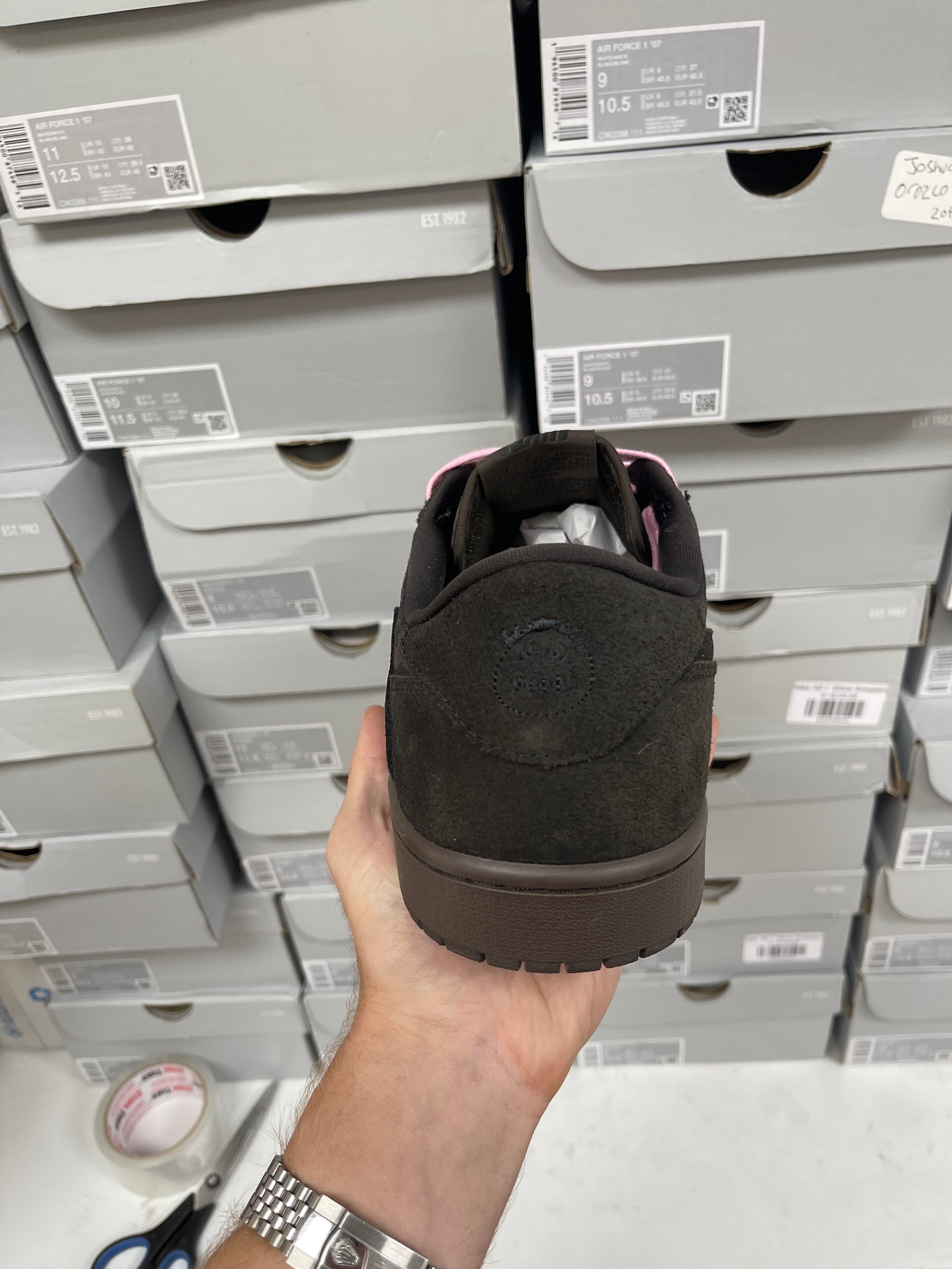 Jordan 1 Low Travis Scott Velvet Sneakers