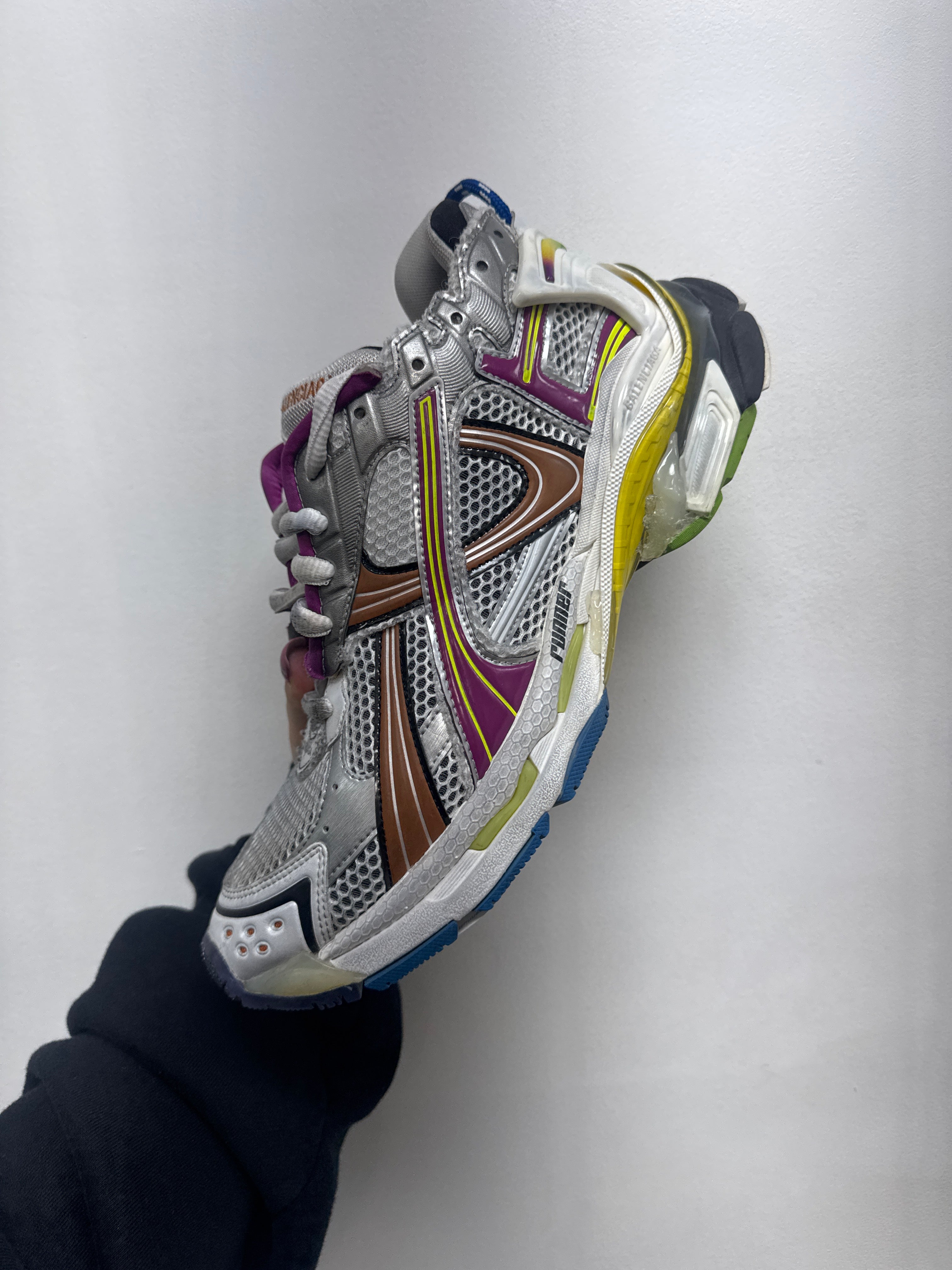 Balenciaga Multi Color Runner Sneakers