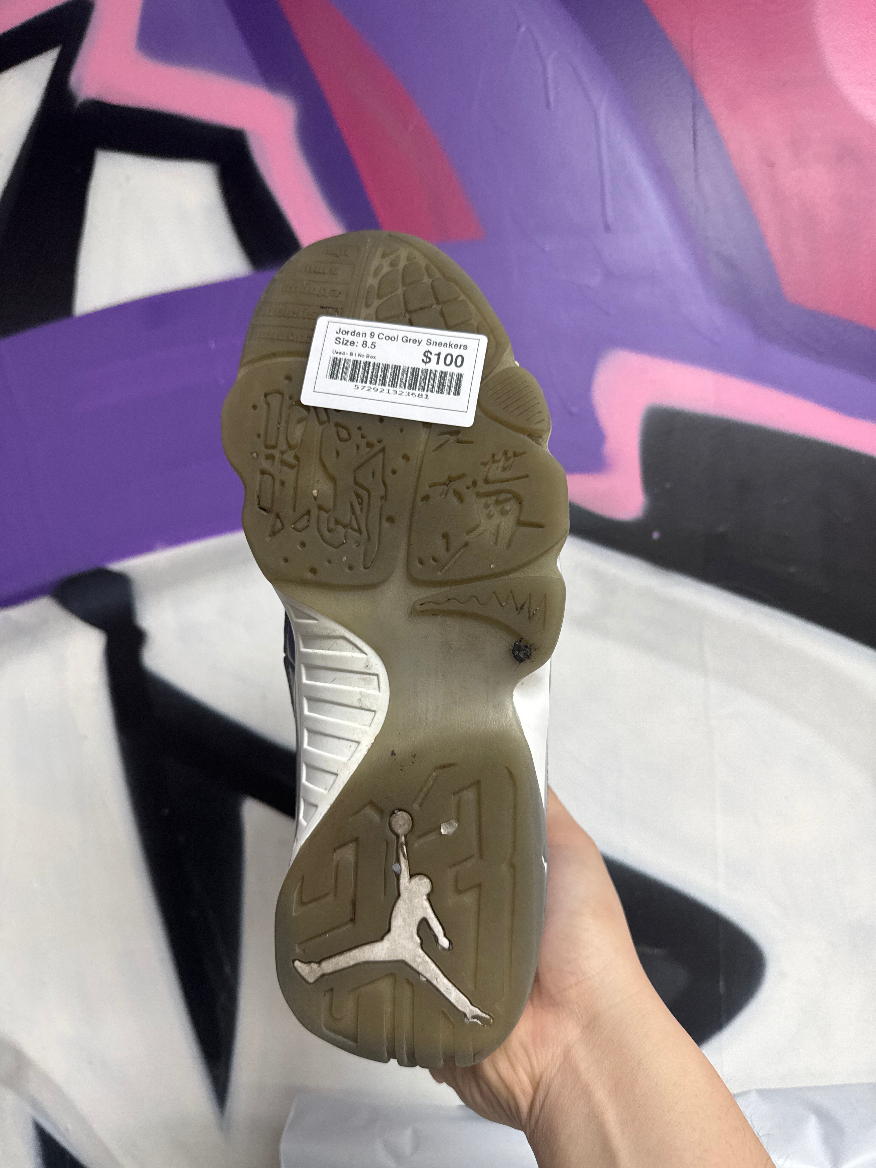Jordan 9 Cool Grey Sneakers