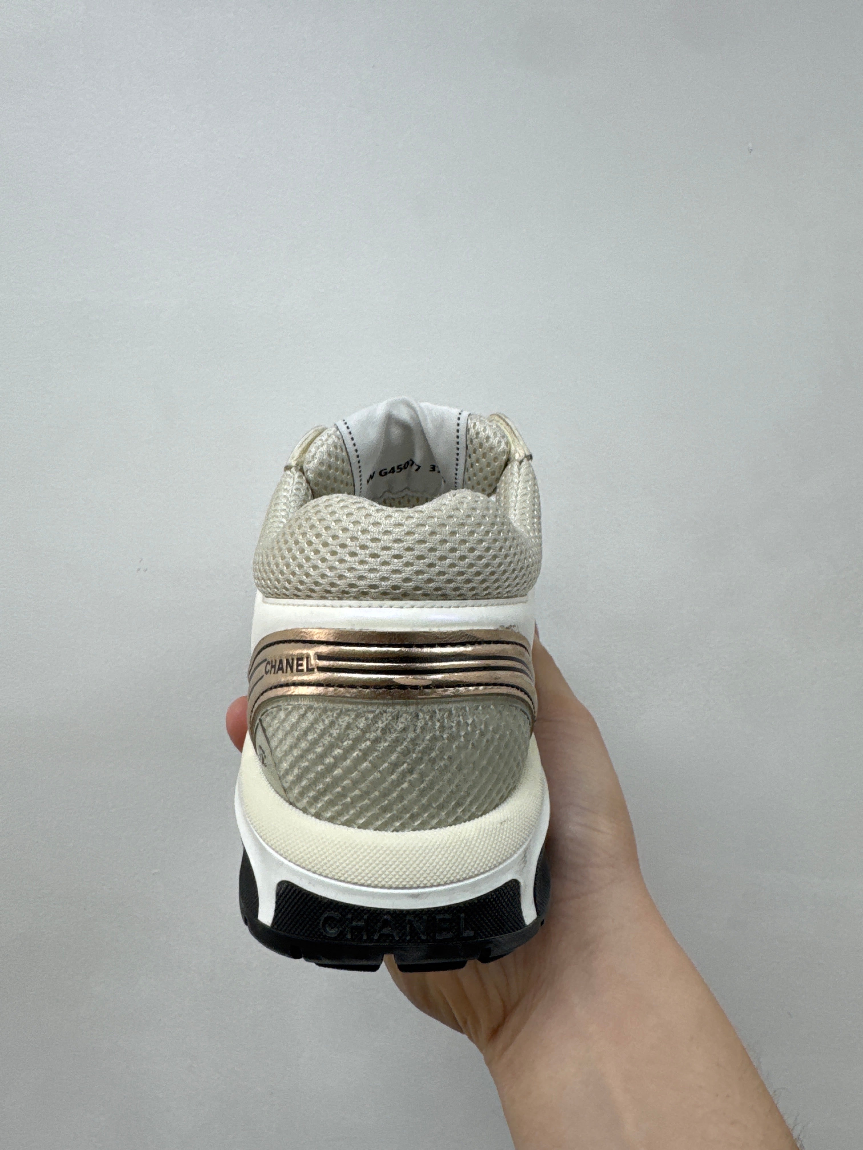Chanel Nude CC Trainer Sneakers