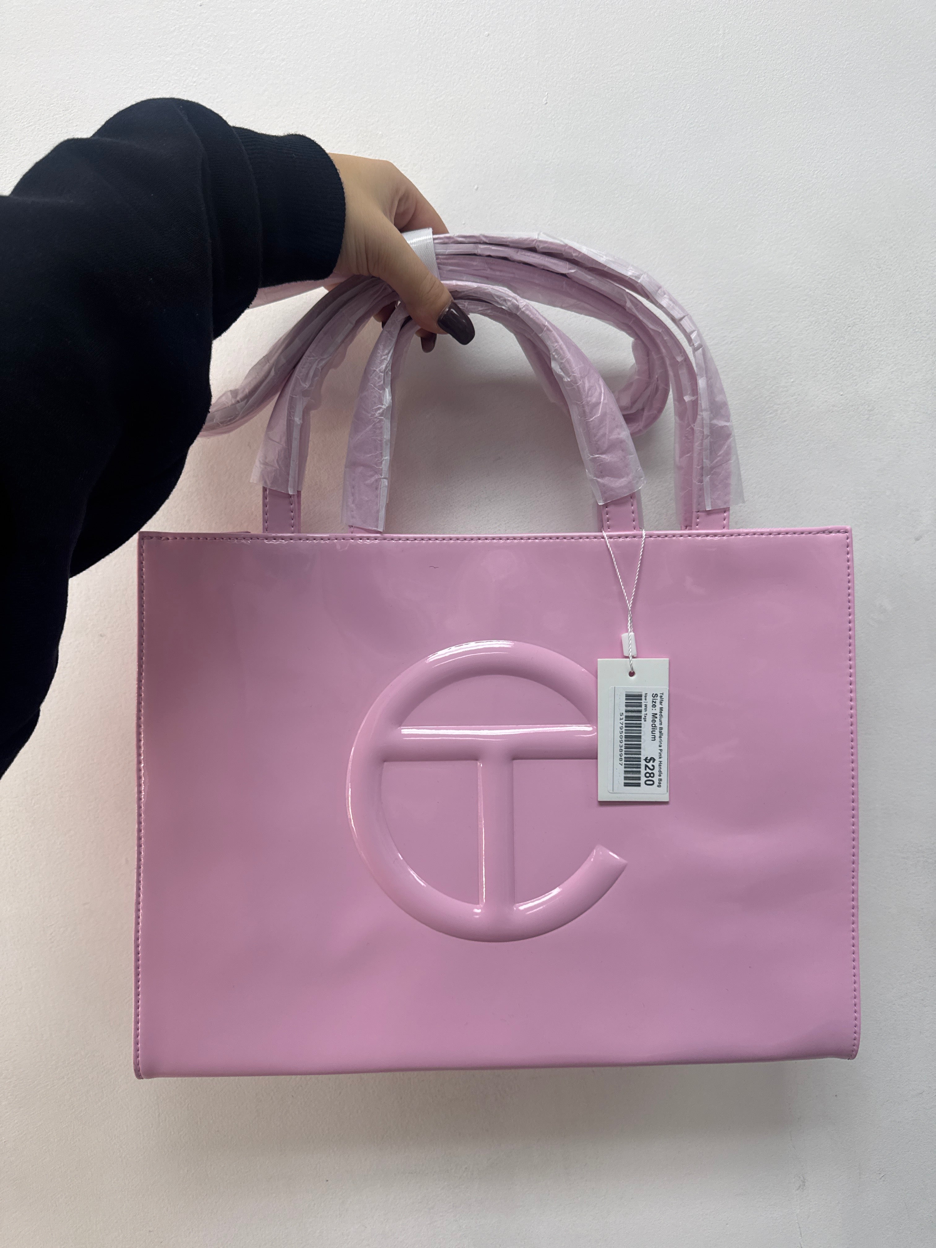 Telfar Medium Ballerina Pink Handle Bag