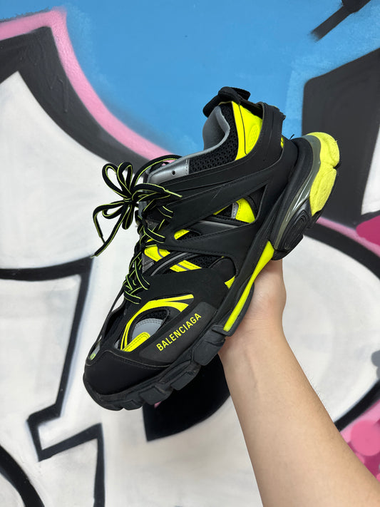 Balenciaga Black Yellow Track Sneakers