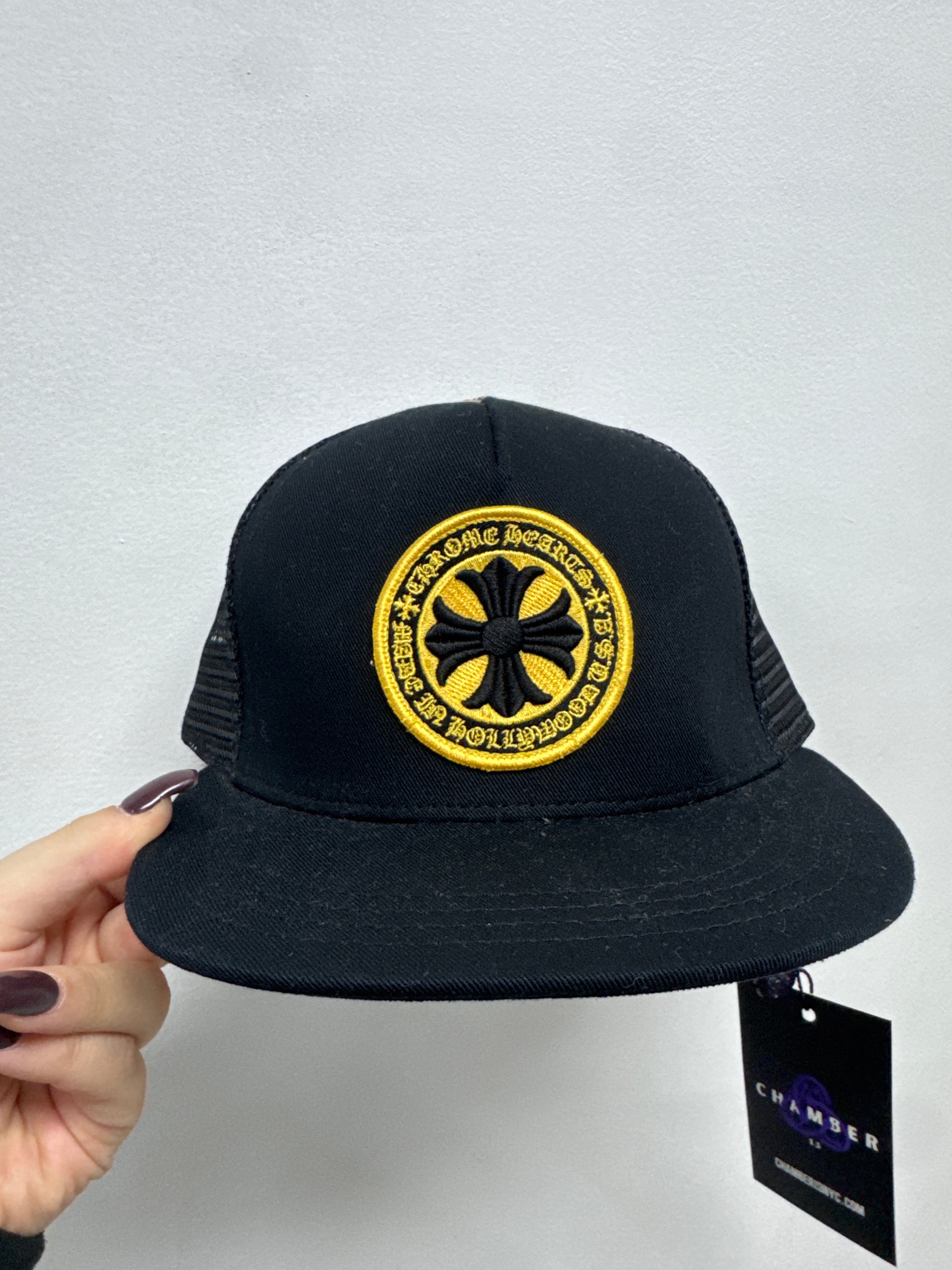 Chrome Hearts Black Yellow Plus Cap