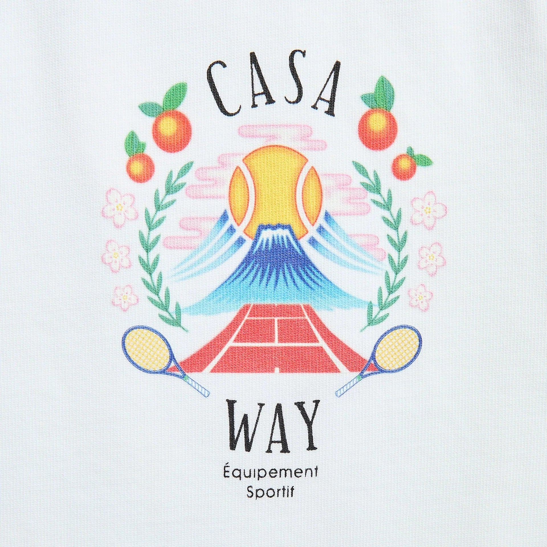 Casablanca Casa Way 'Mountain' White Tee
