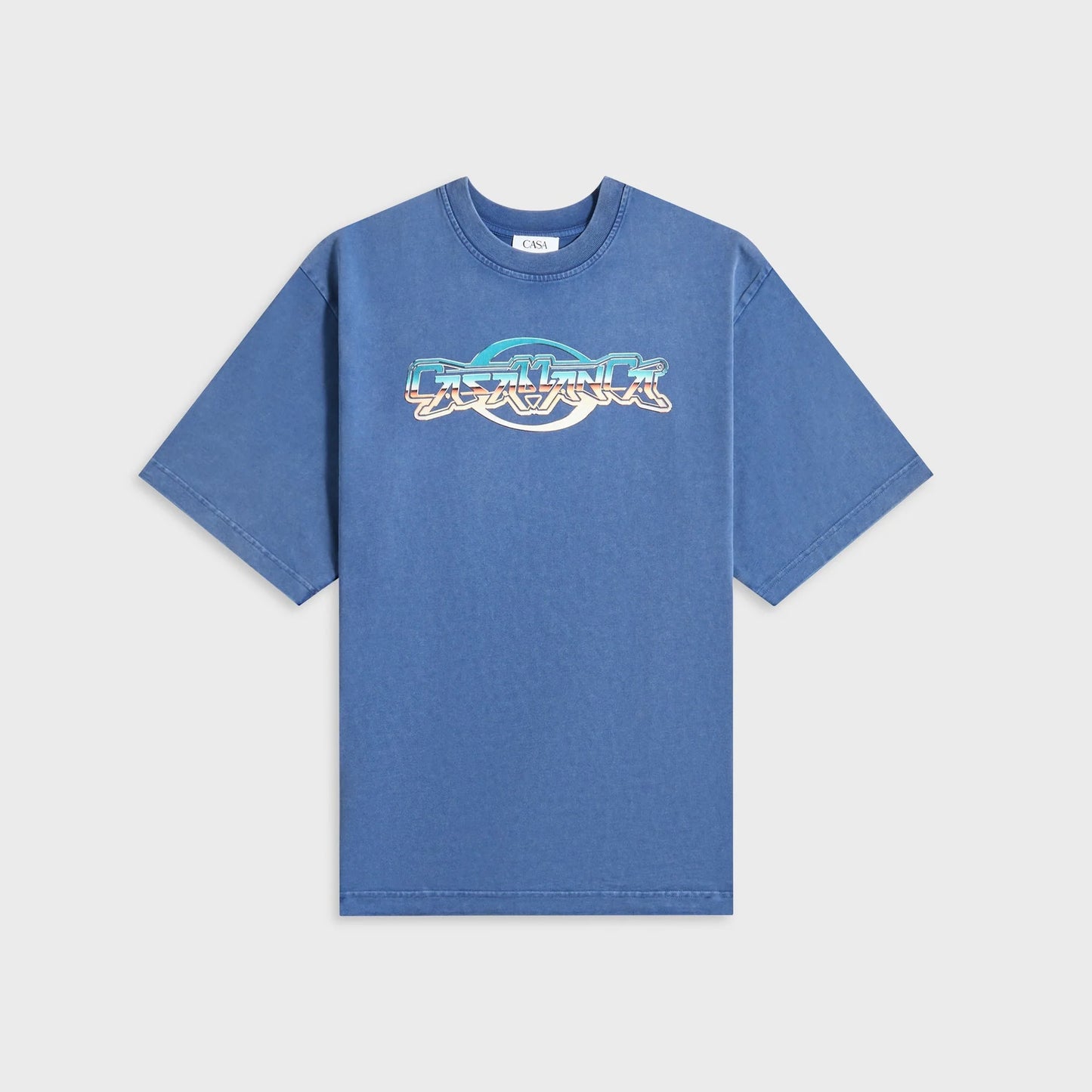 Casablanca Chrome Printed Navy Tee