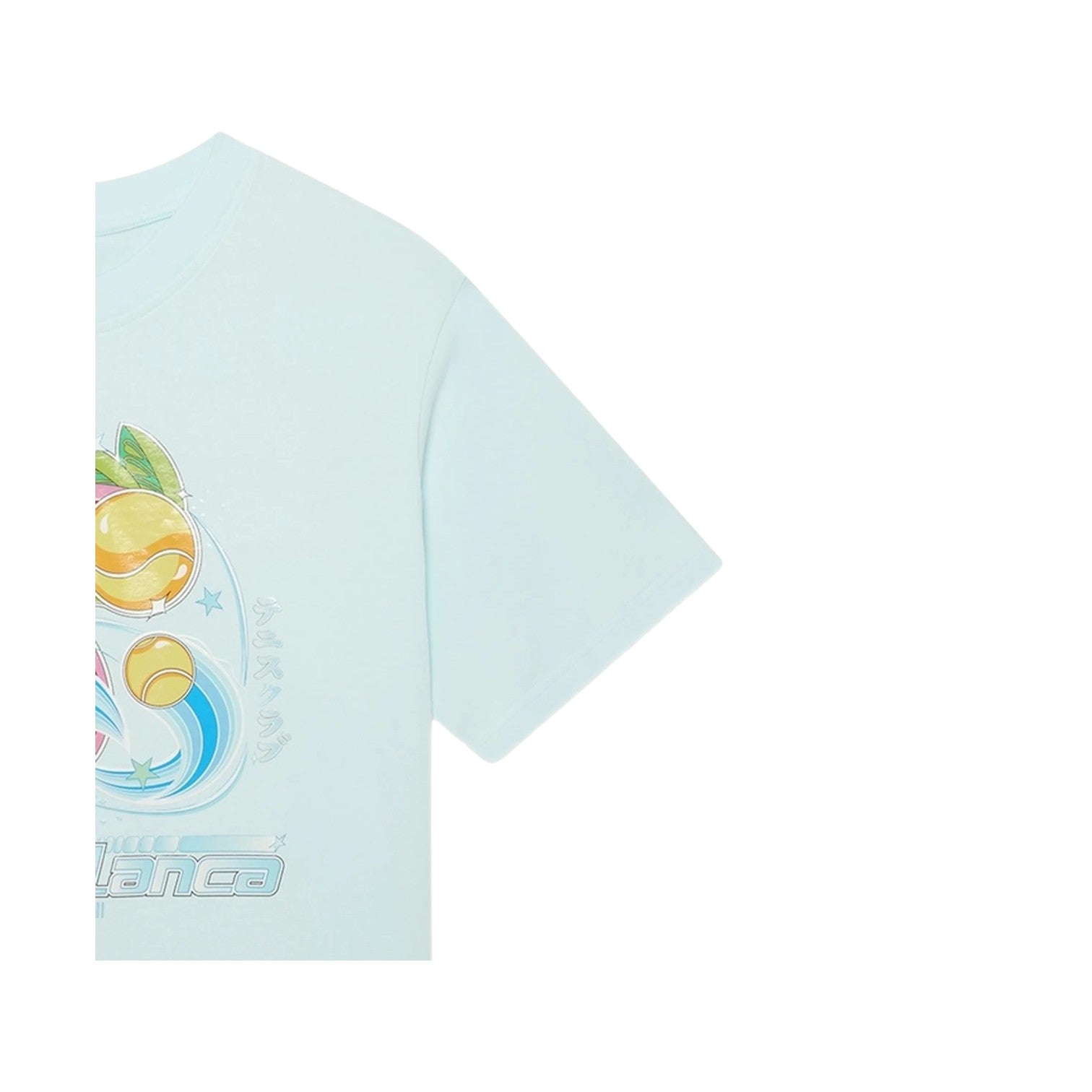 Casablanca 'Manga Ball' Baby Blue Tee