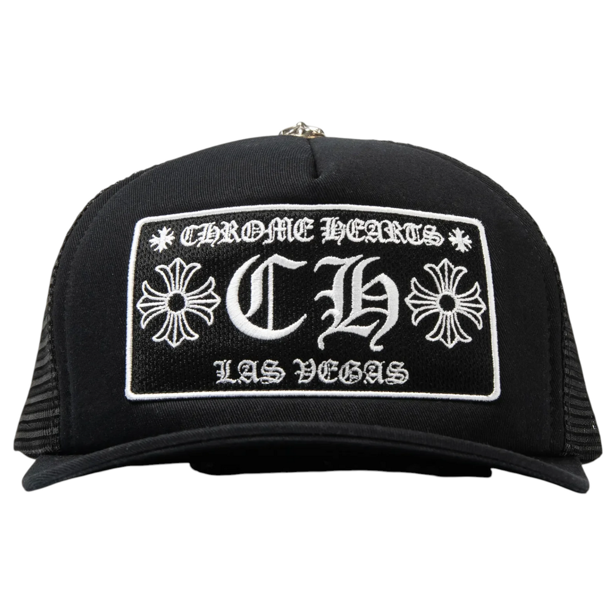 Chrome Hearts Black CH Las Vegas Trucker Hat