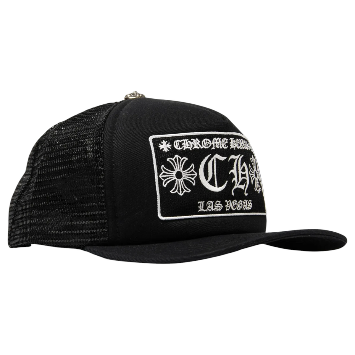Chrome Hearts Black CH Las Vegas Trucker Hat