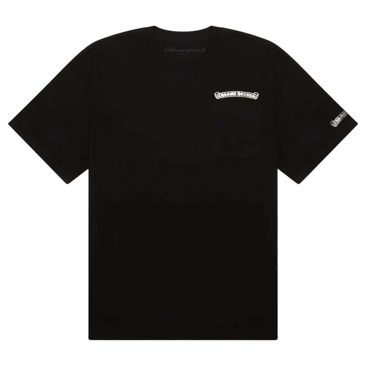 Chrome Hearts Black Foil Scroll Logo Tee
