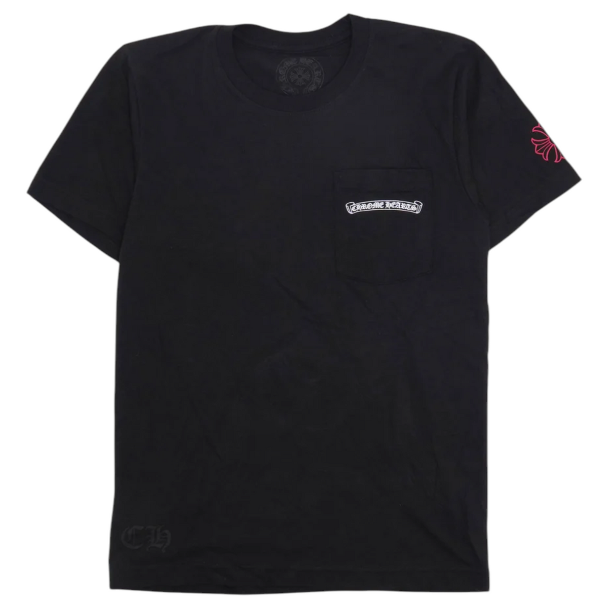 Chrome Hearts Black Red NYC Scroll Logo Tee