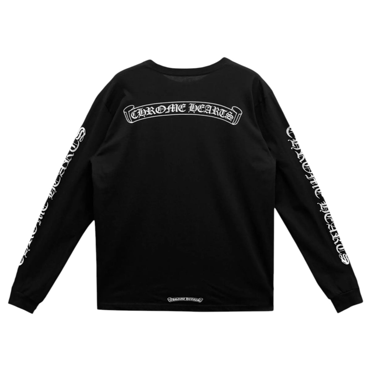 Chrome Hearts 'Scroll Logo' Black & White Long Sleeve