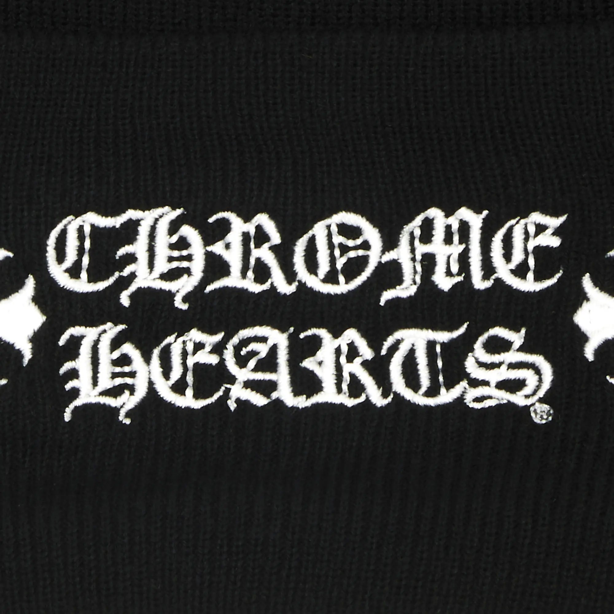 Chrome Hearts 'Plus Logo' Black & White Beanie