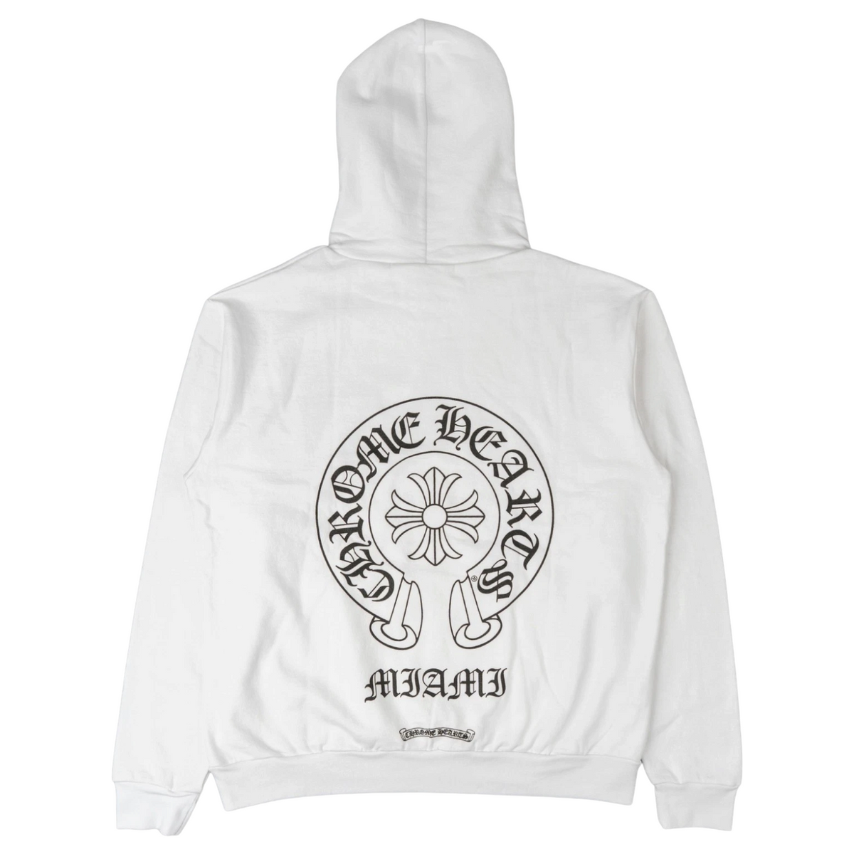 Chrome Hearts White Black Horseshoe Miami Hoodie