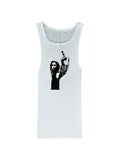 Chrome Hearts 'Richard Stark Middle Finger' White Tank Top