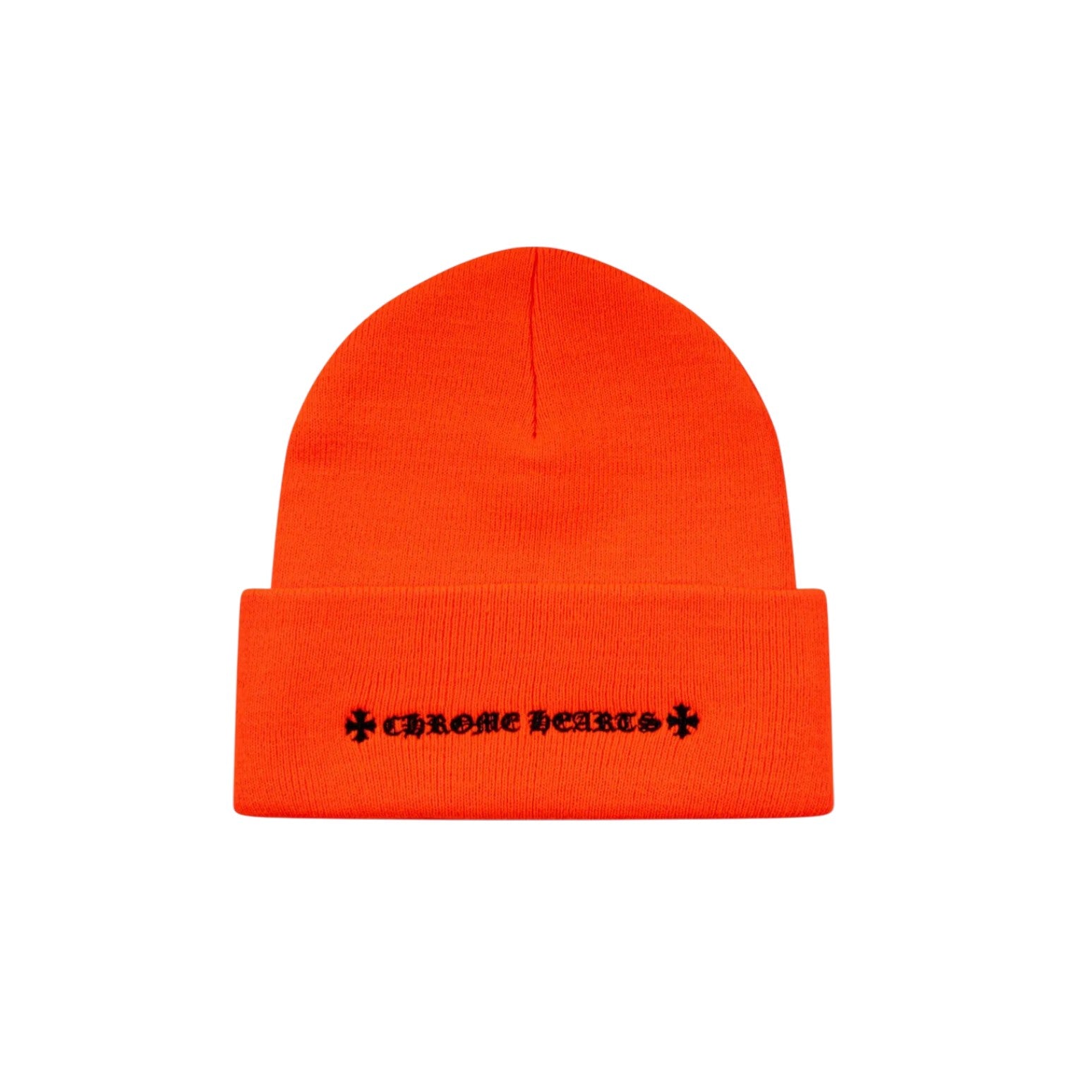 Chrome Hearts 'CH Logo' Orange & Black Beanie