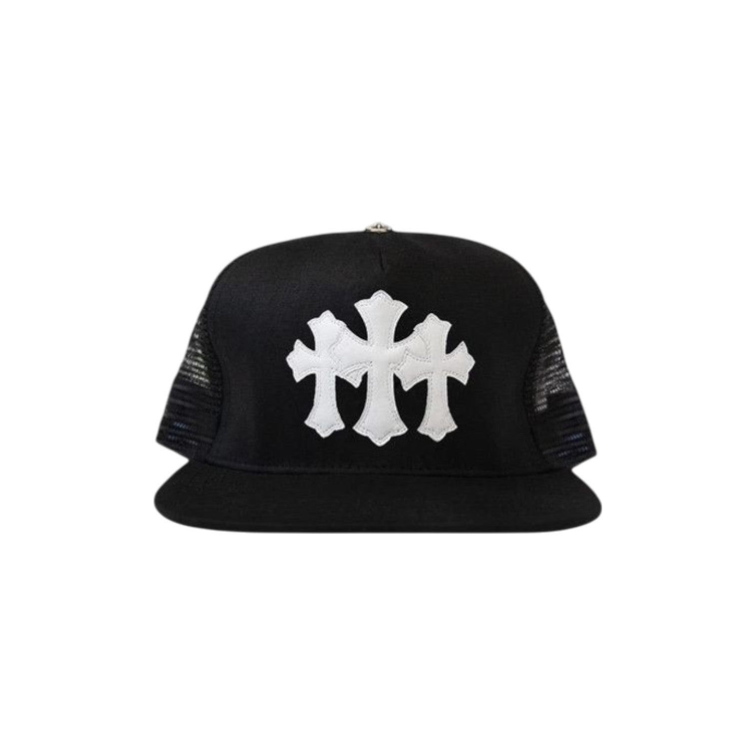 Chrome Hearts 'Cemetery' Black & White Trucker Hat