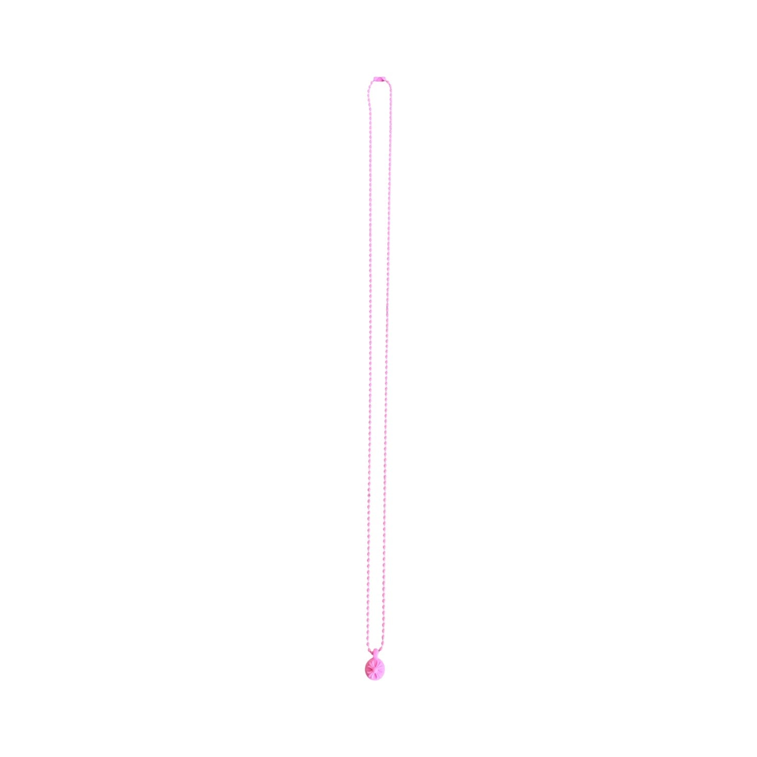 Chrome Hearts 'Crossball Charm' Pink Silicone Necklace