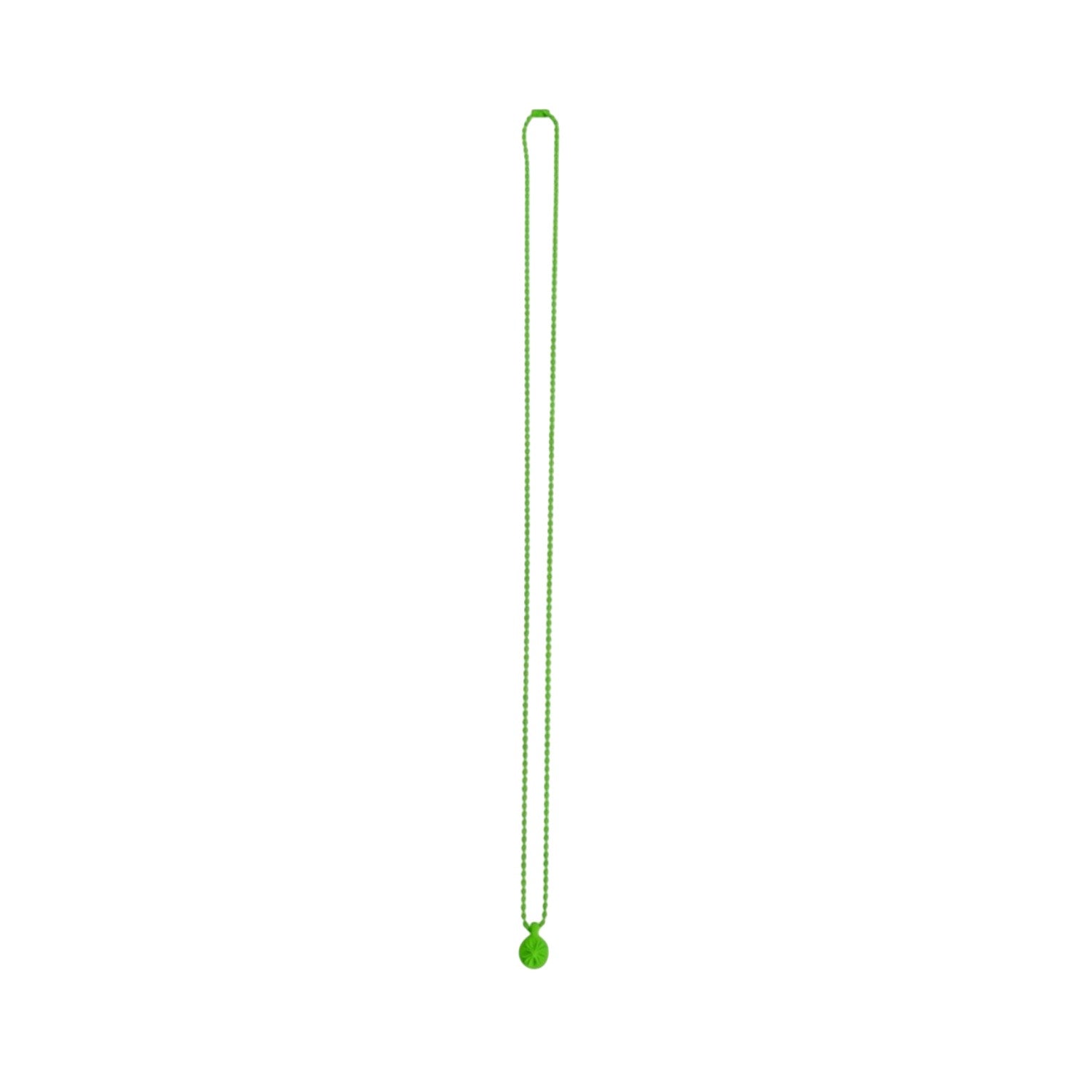 Chrome Hearts 'Crossball Charm' Green Silicone Necklace