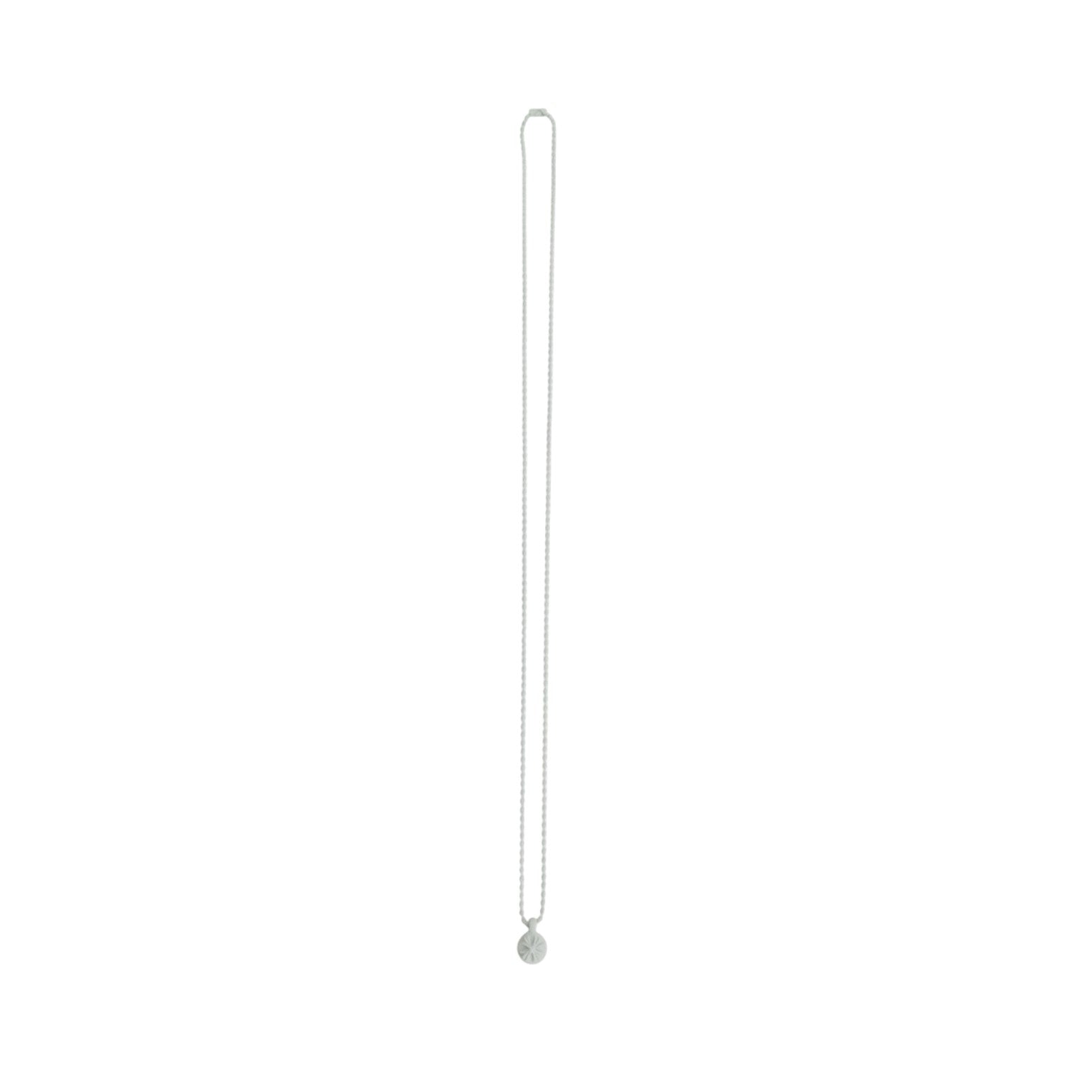 Chrome Hearts 'Crossball Charm' White Silicone Necklace
